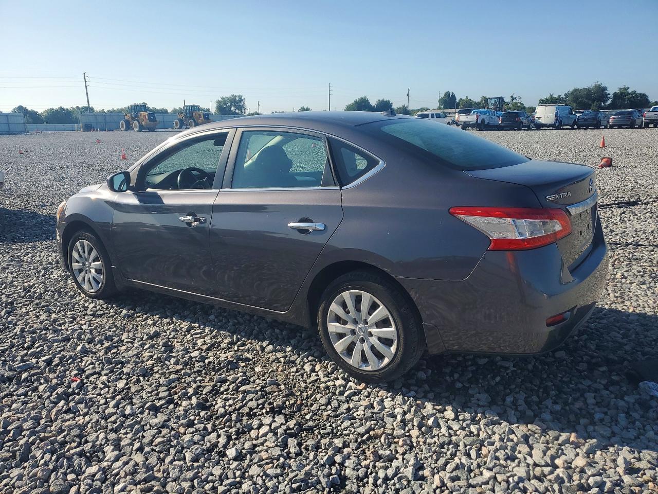 2015 Nissan Sentra Sv Gray vin: 3N1AB7APXFL658555