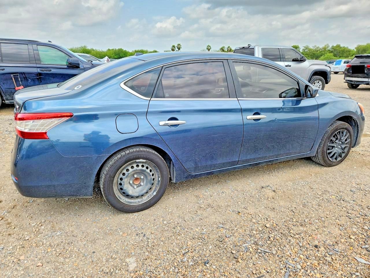 2015 Nissan Sentra Sv Blue vin: 3N1AB7APXFL661598