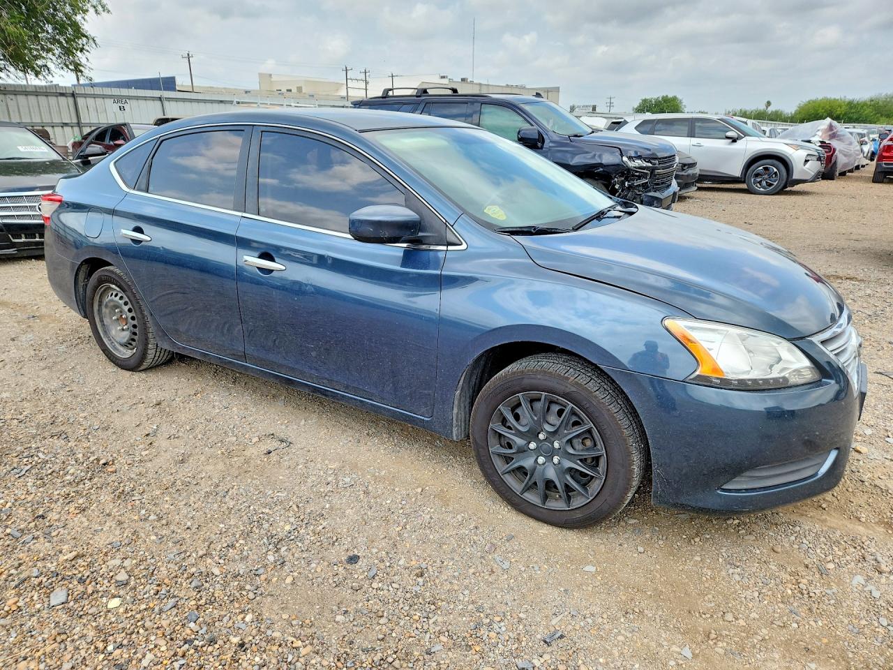 2015 Nissan Sentra Sv Blue vin: 3N1AB7APXFL661598