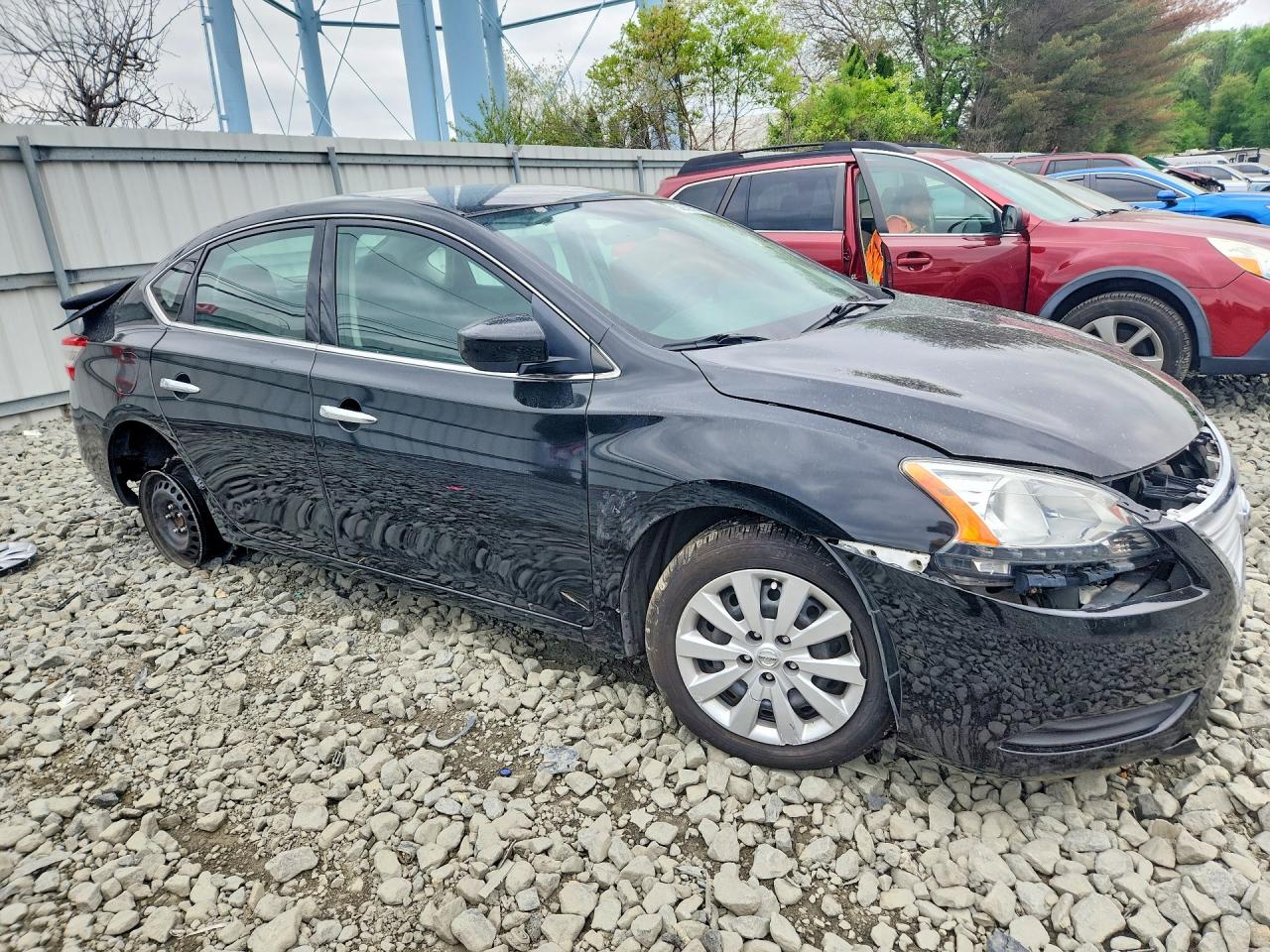 2015 Nissan Sentra Sv Black vin: 3N1AB7APXFL661911