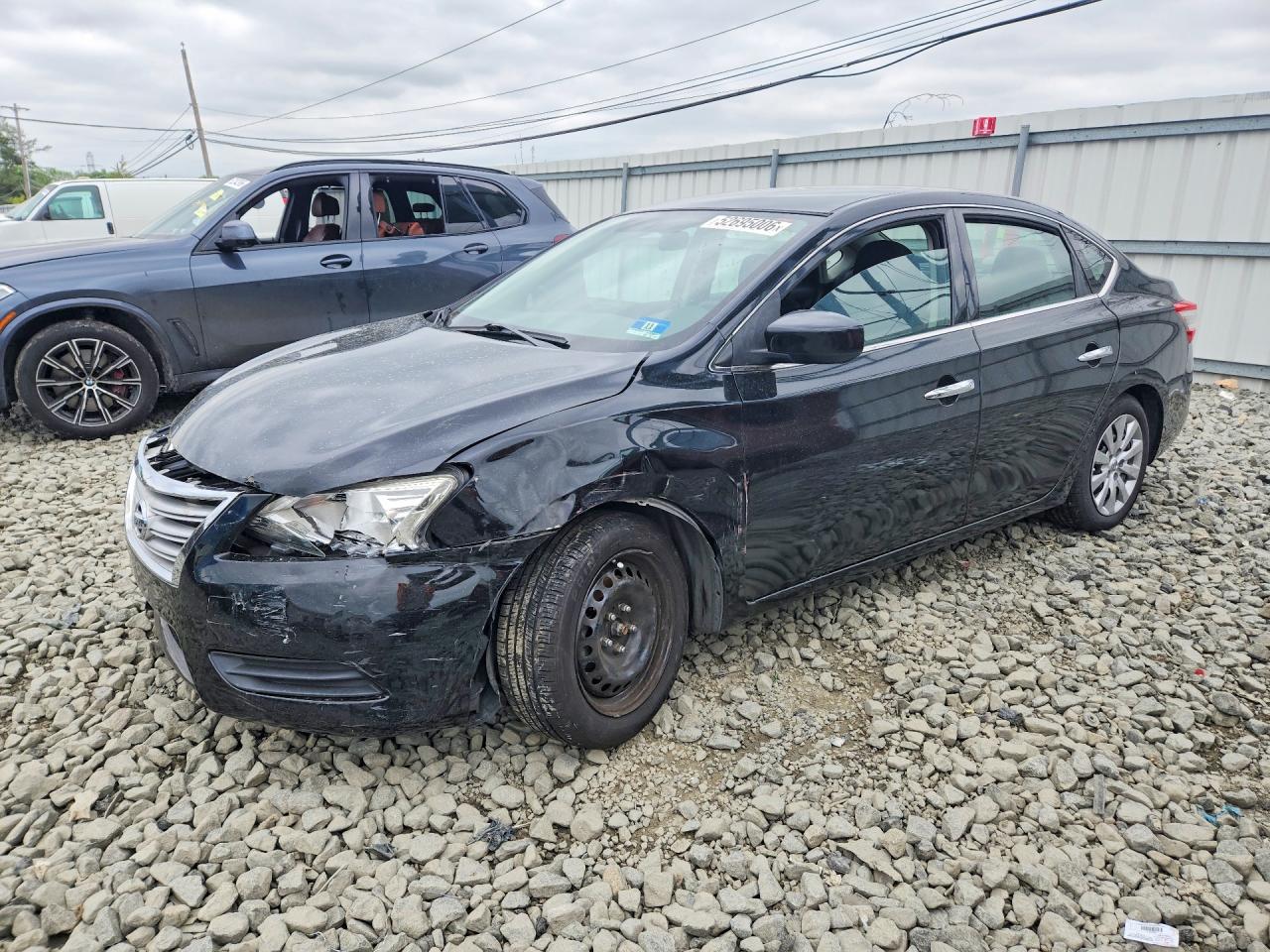 2015 Nissan Sentra Sv Black vin: 3N1AB7APXFL661911