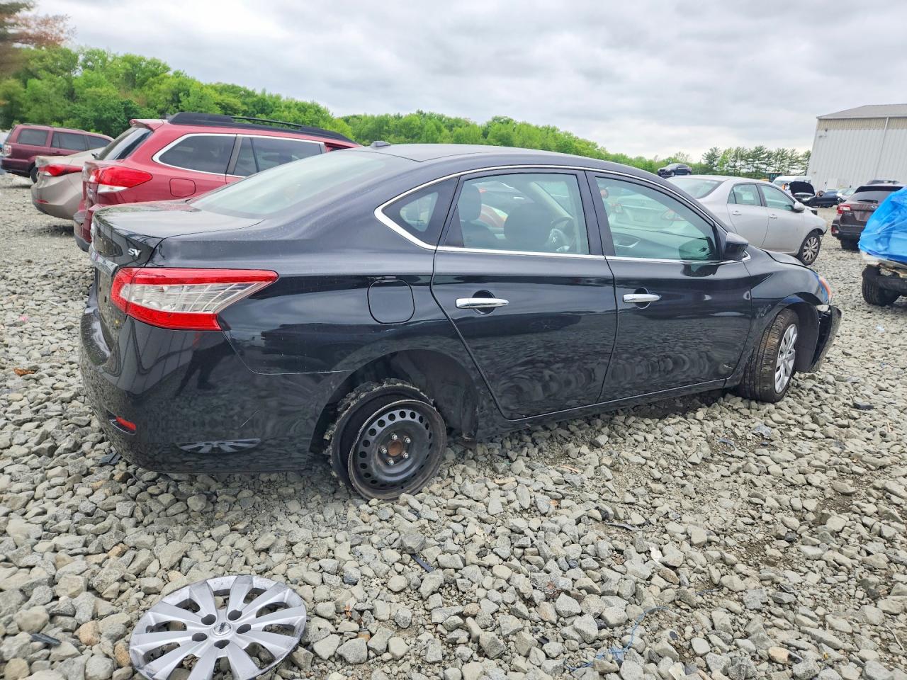 2015 Nissan Sentra Sv Black vin: 3N1AB7APXFL661911