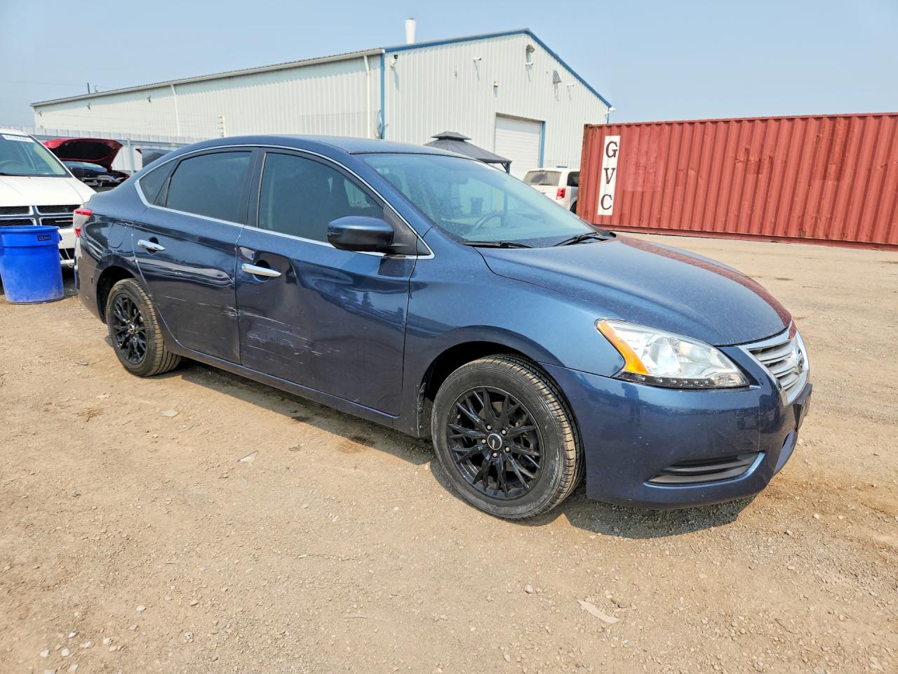 2015 Nissan Sentra S Blue vin: 3N1AB7APXFL665389