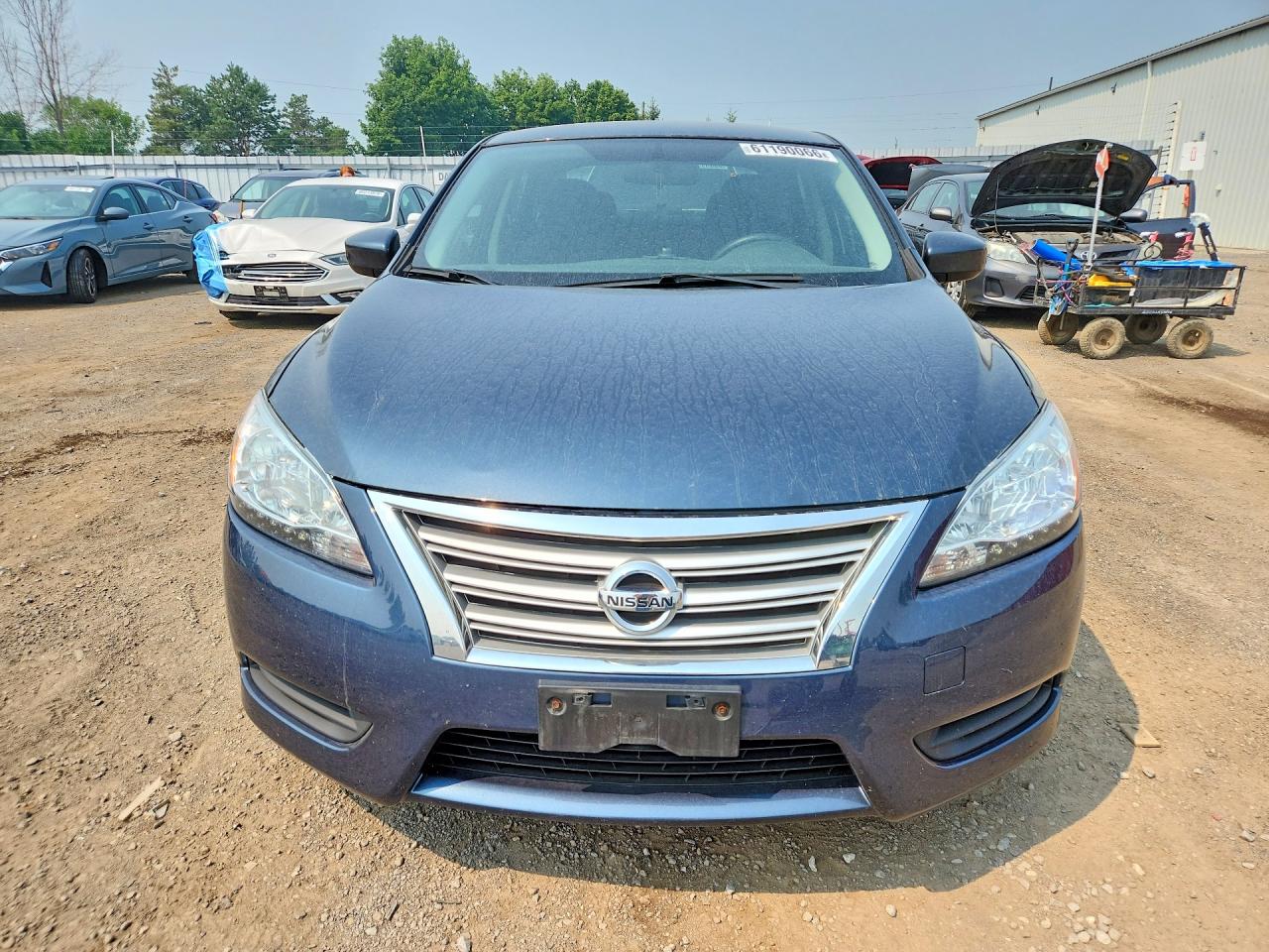 2015 Nissan Sentra S Blue vin: 3N1AB7APXFL665389