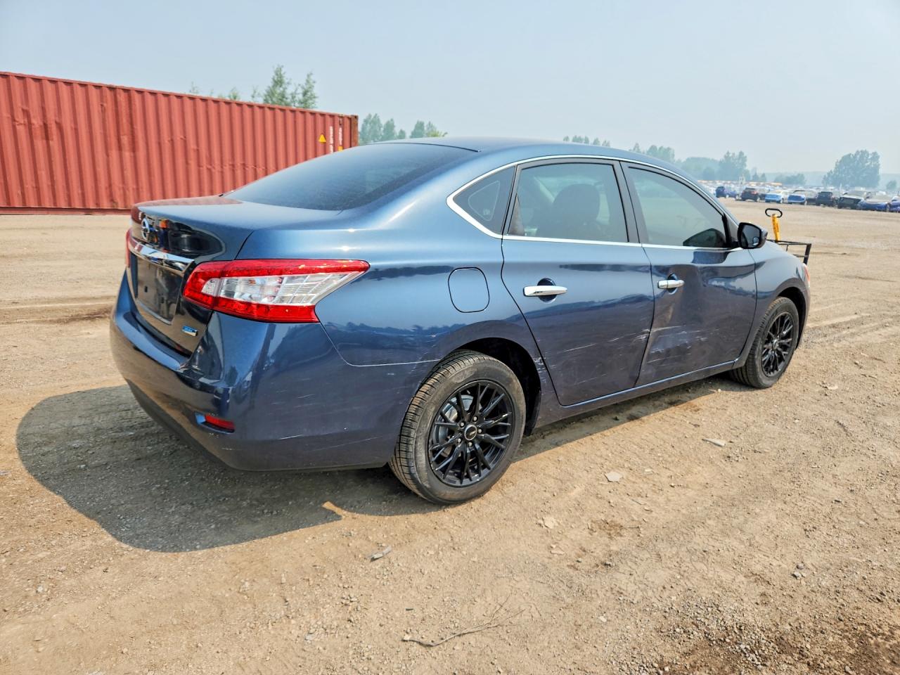 2015 Nissan Sentra S Blue vin: 3N1AB7APXFL665389