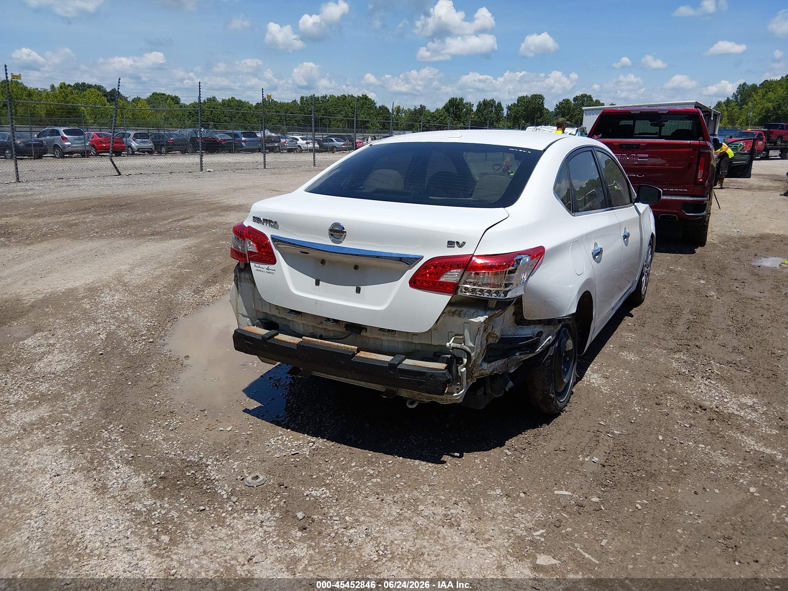 2015 Nissan Sentra Fe+ S/s/sl/sr/sv White vin: 3N1AB7APXFL671192