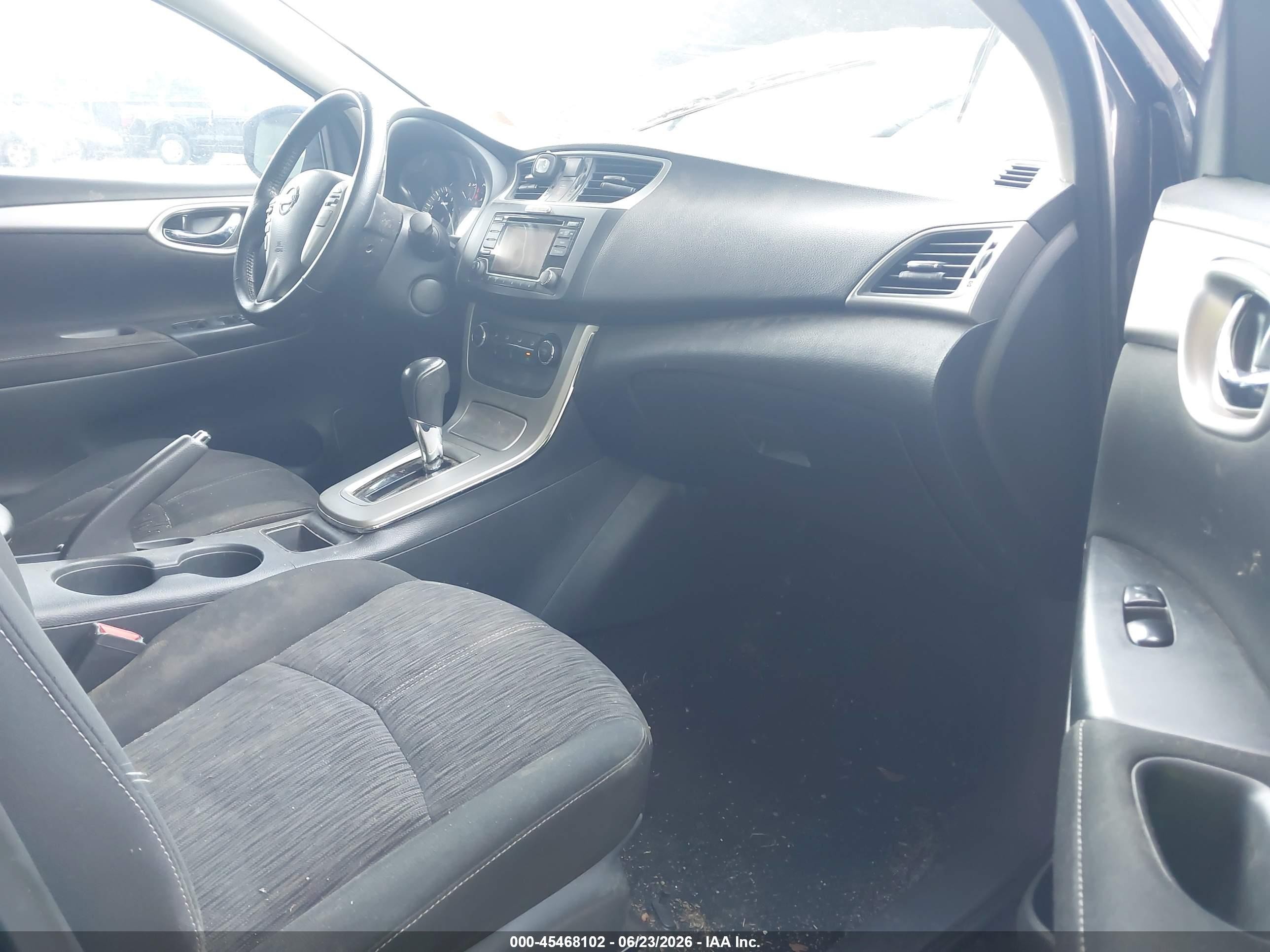 2015 Nissan Sentra Sv Black vin: 3N1AB7APXFL672505