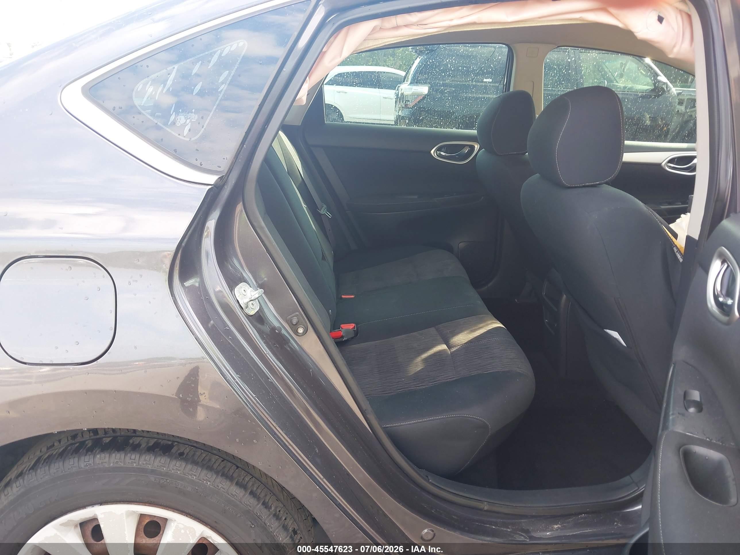 2015 Nissan Sentra Sv Gray vin: 3N1AB7APXFL673606
