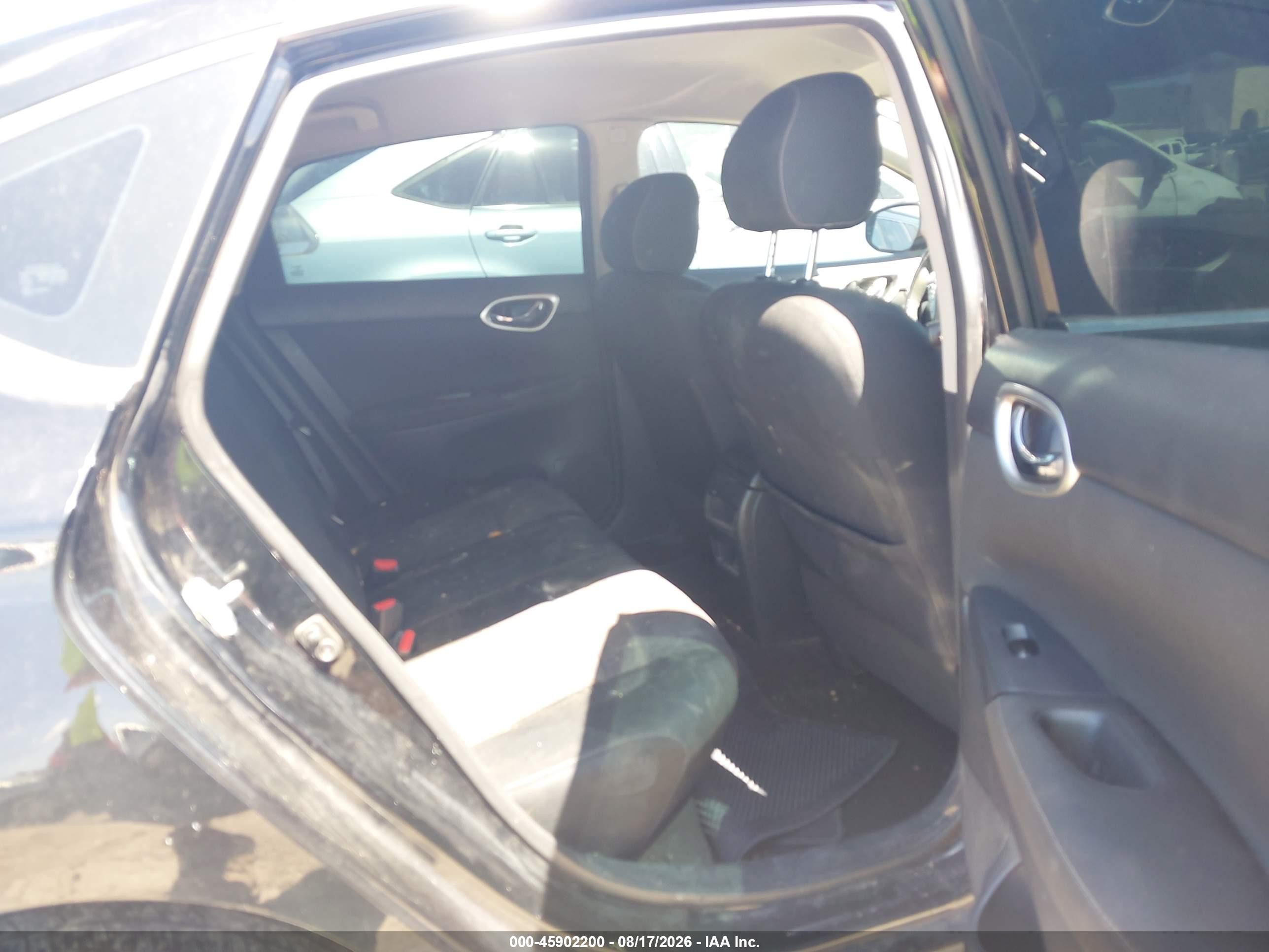 2015 Nissan Sentra Sv Black vin: 3N1AB7APXFL674285