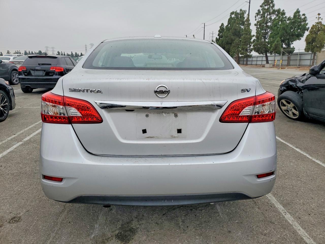 2015 Nissan Sentra S Silver vin: 3N1AB7APXFL680295