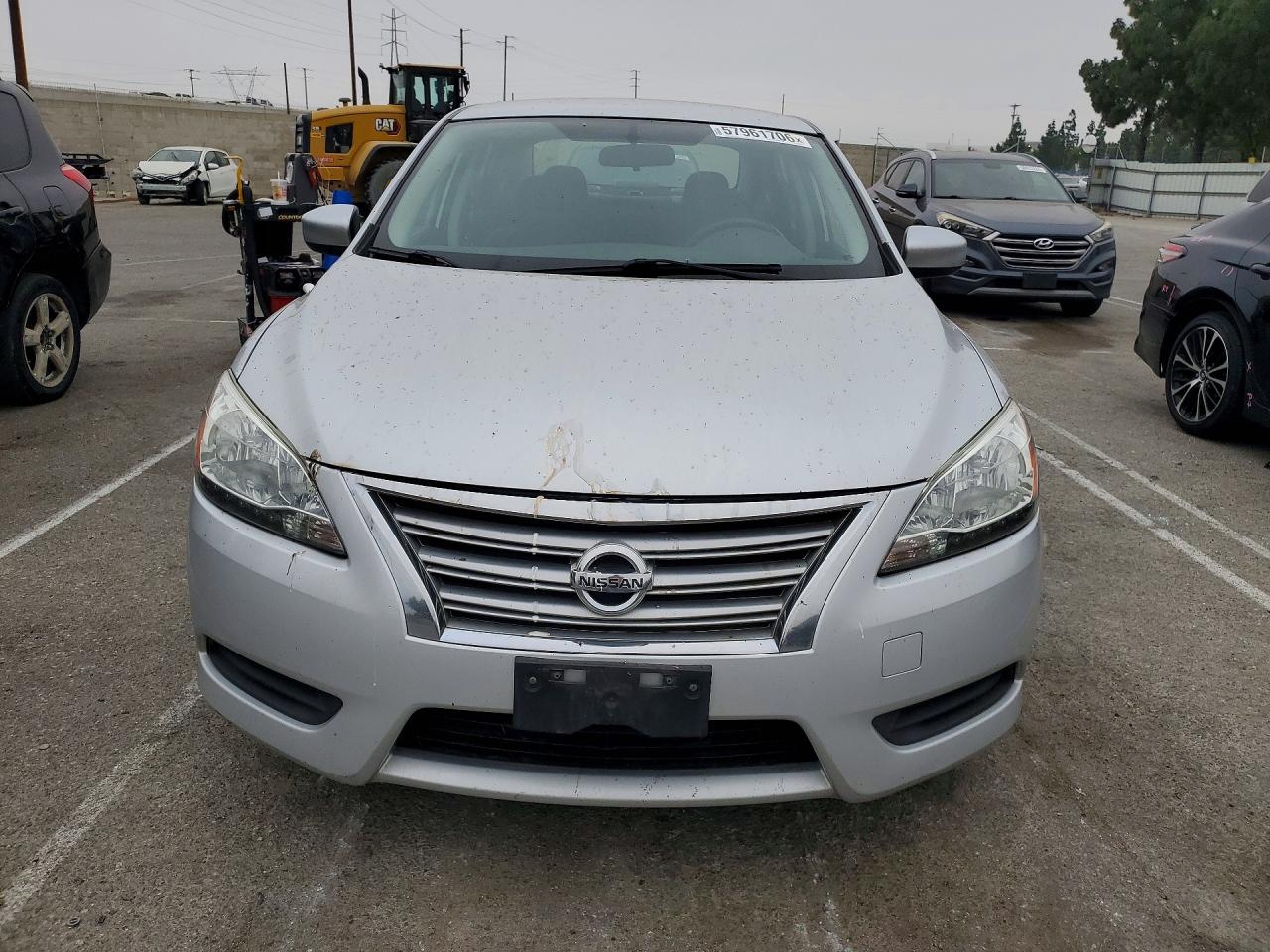 2015 Nissan Sentra S Silver vin: 3N1AB7APXFL680295