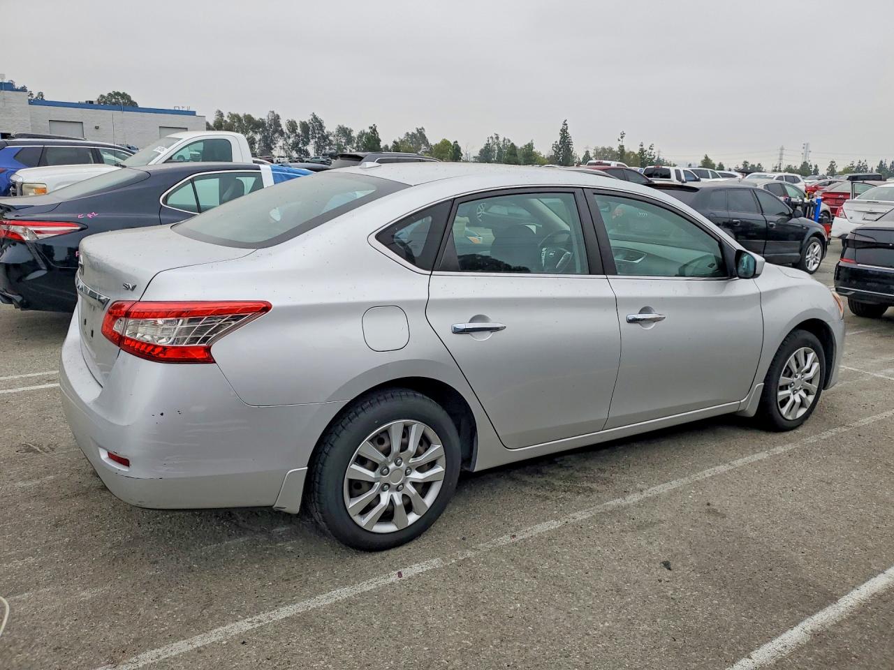 2015 Nissan Sentra S Silver vin: 3N1AB7APXFL680295