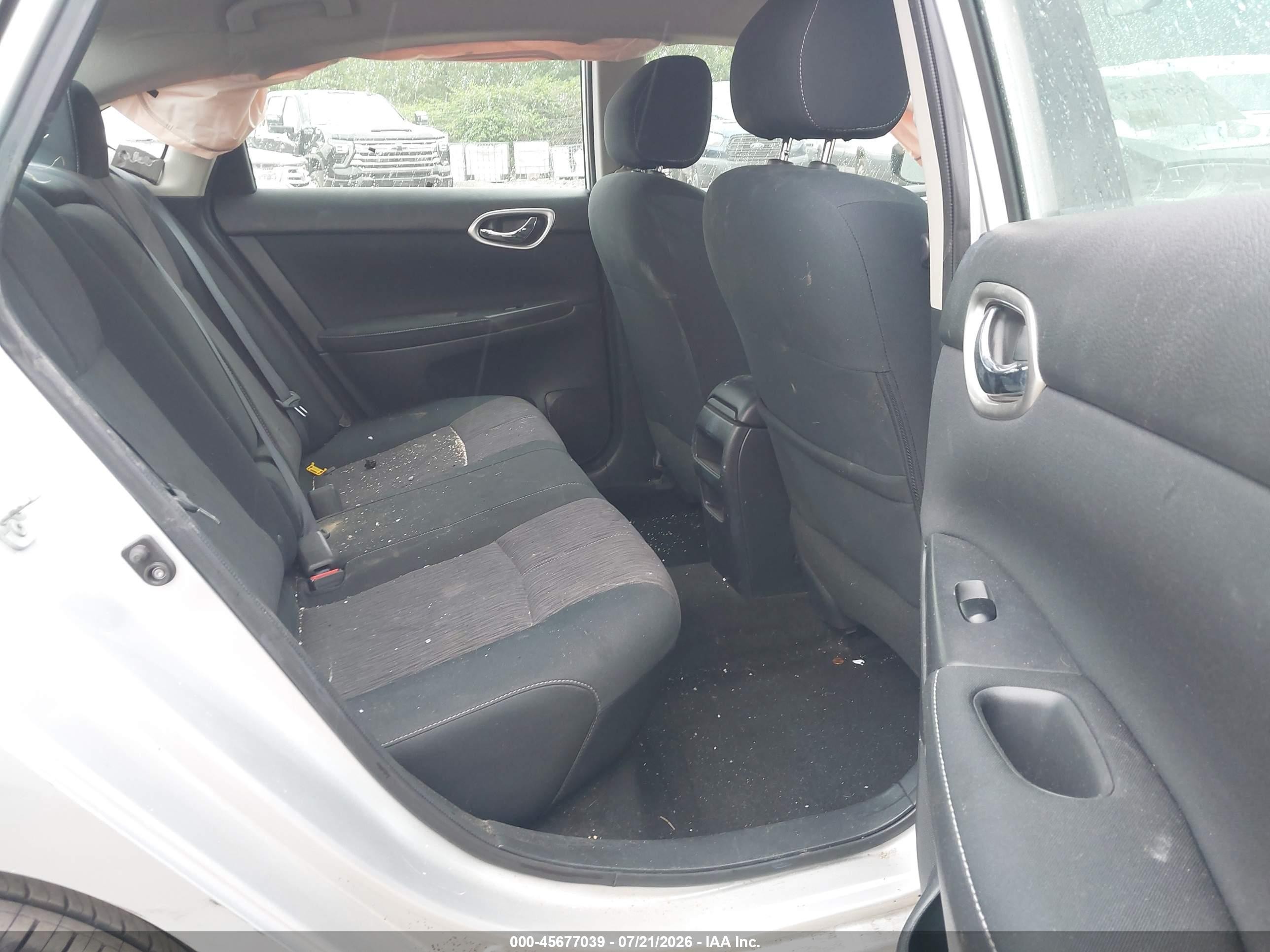 2015 Nissan Sentra Sv Silver vin: 3N1AB7APXFL684346
