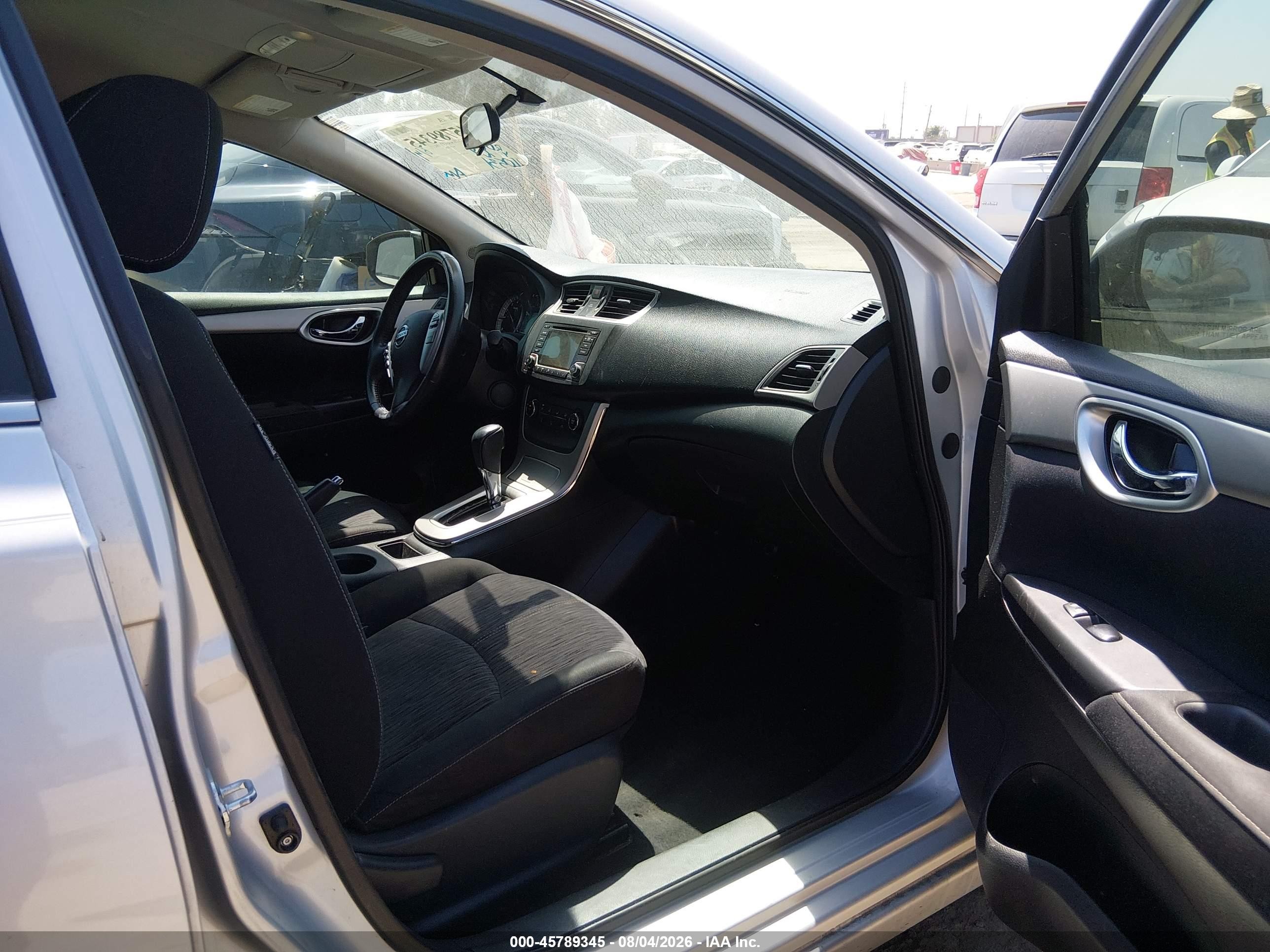 2015 Nissan Sentra Sv Silver vin: 3N1AB7APXFL686811