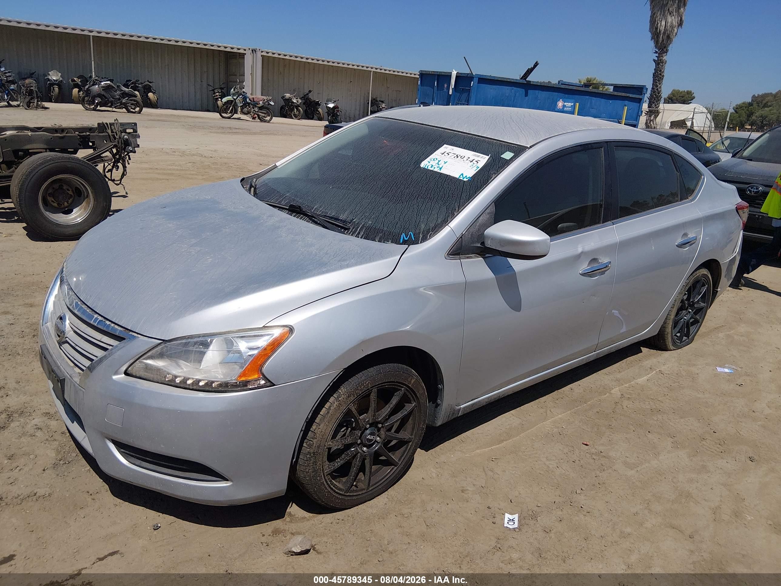 2015 Nissan Sentra Sv Silver vin: 3N1AB7APXFL686811