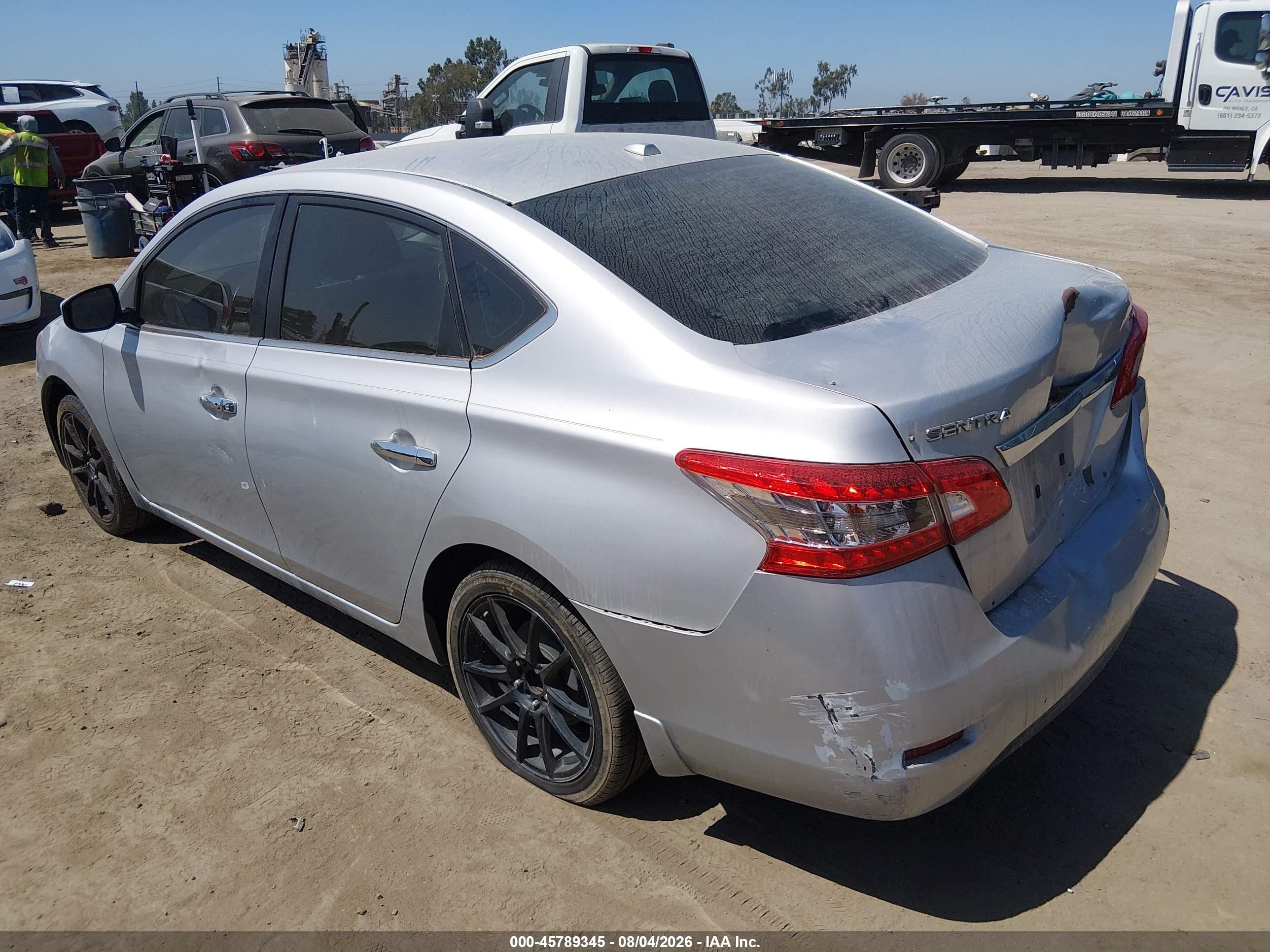 2015 Nissan Sentra Sv Silver vin: 3N1AB7APXFL686811