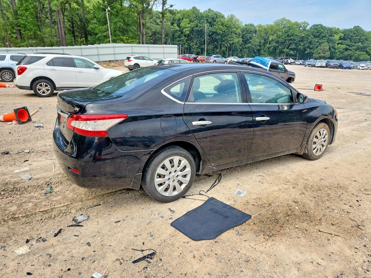 2015 Nissan Sentra Sv Black vin: 3N1AB7APXFL691104