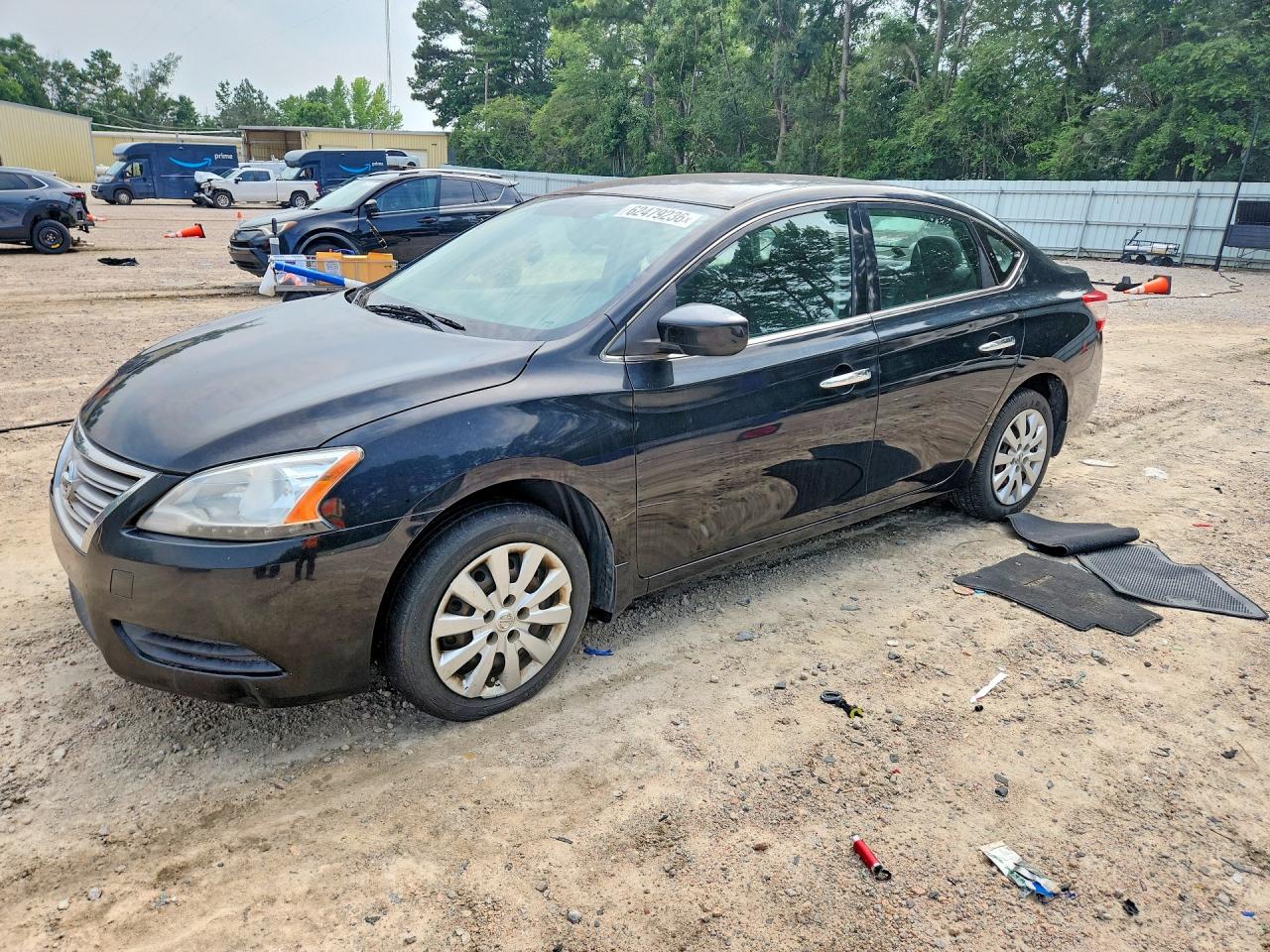 2015 Nissan Sentra Sv Black vin: 3N1AB7APXFL691104