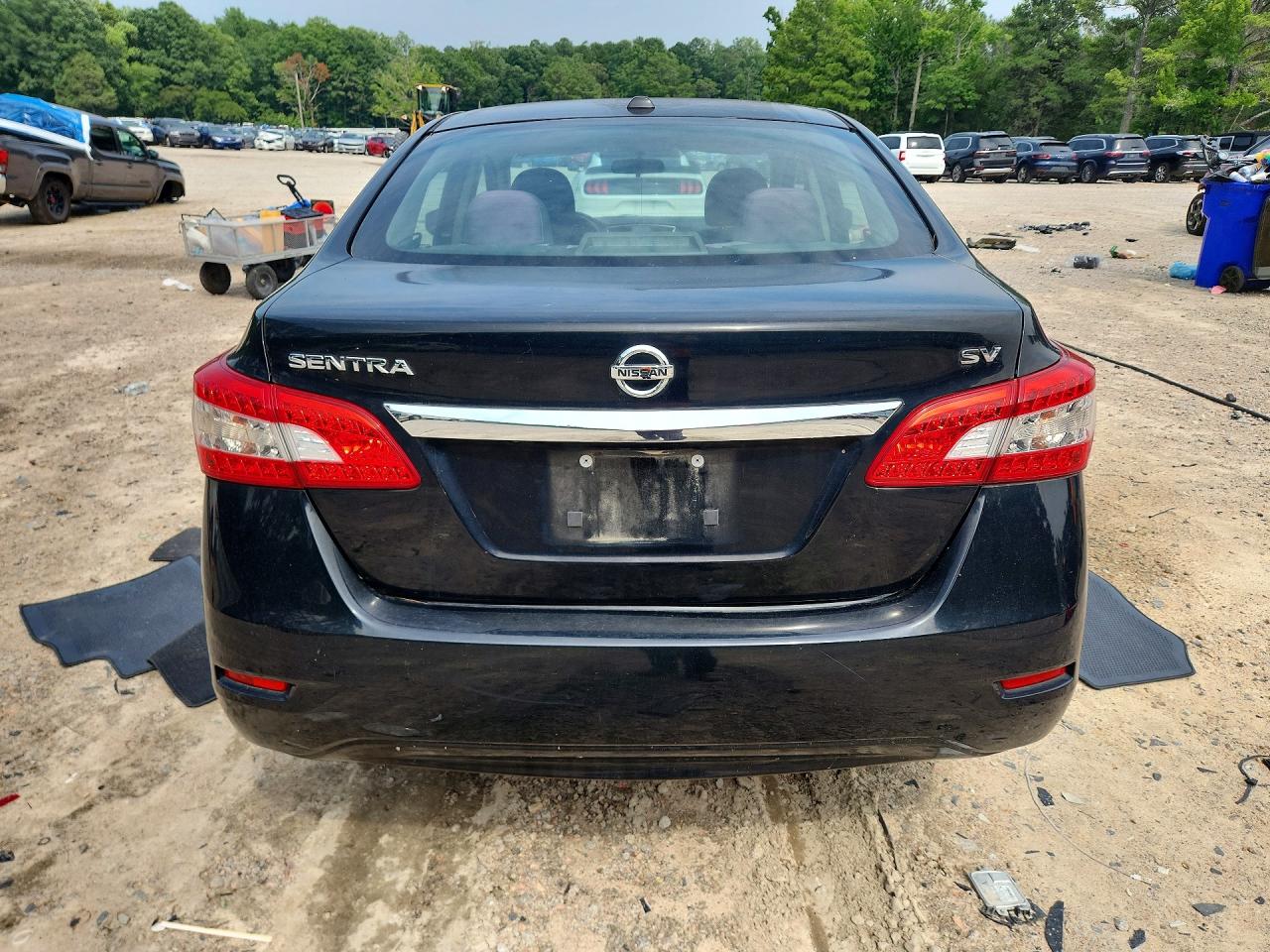 2015 Nissan Sentra Sv Black vin: 3N1AB7APXFL691104