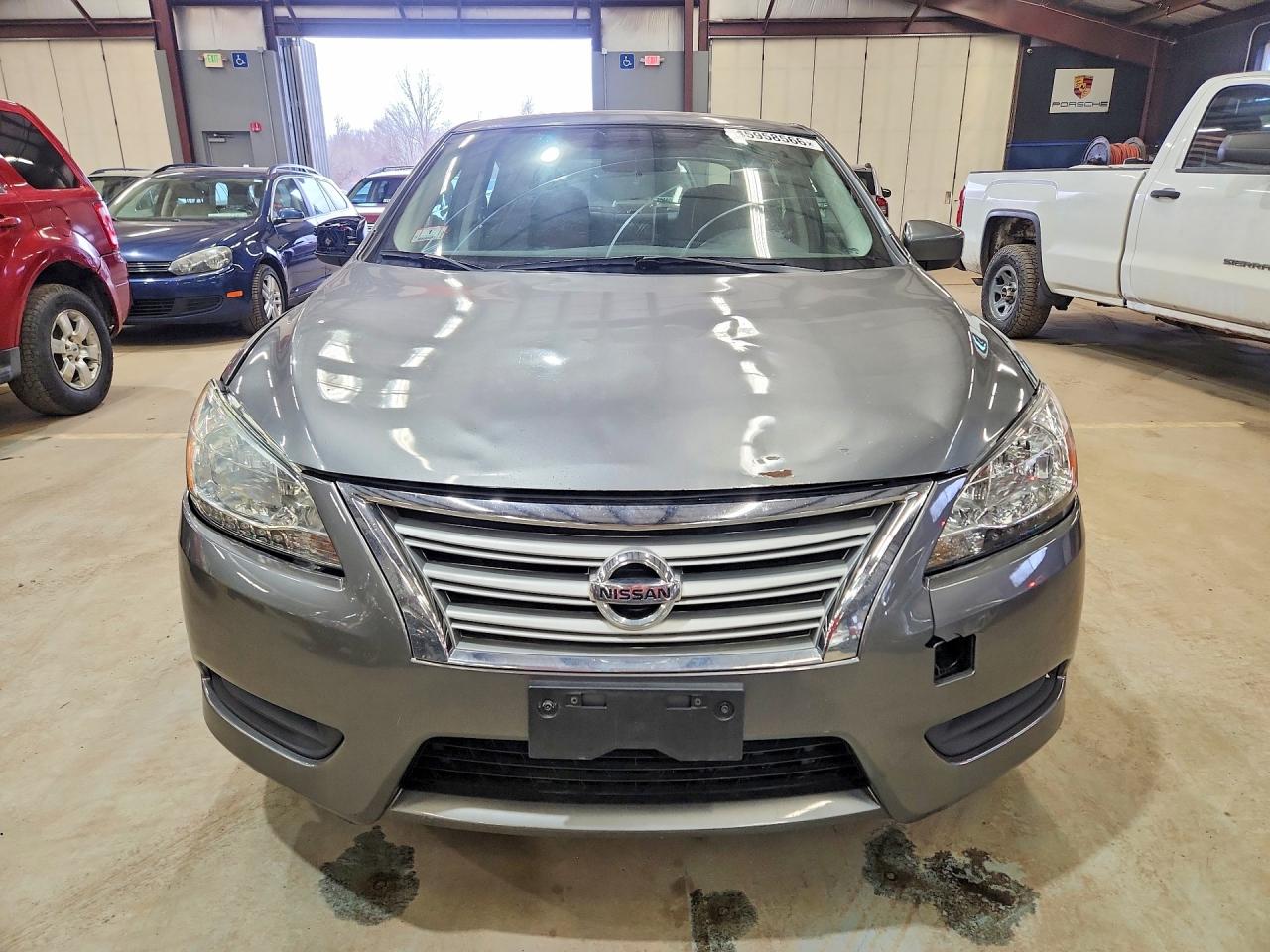 2015 Nissan Sentra S Серый vin: 3N1AB7APXFL693192