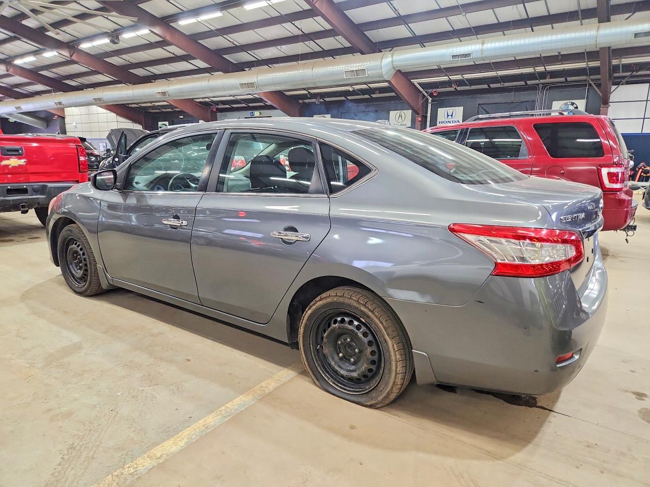 2015 Nissan Sentra S Серый vin: 3N1AB7APXFL693192