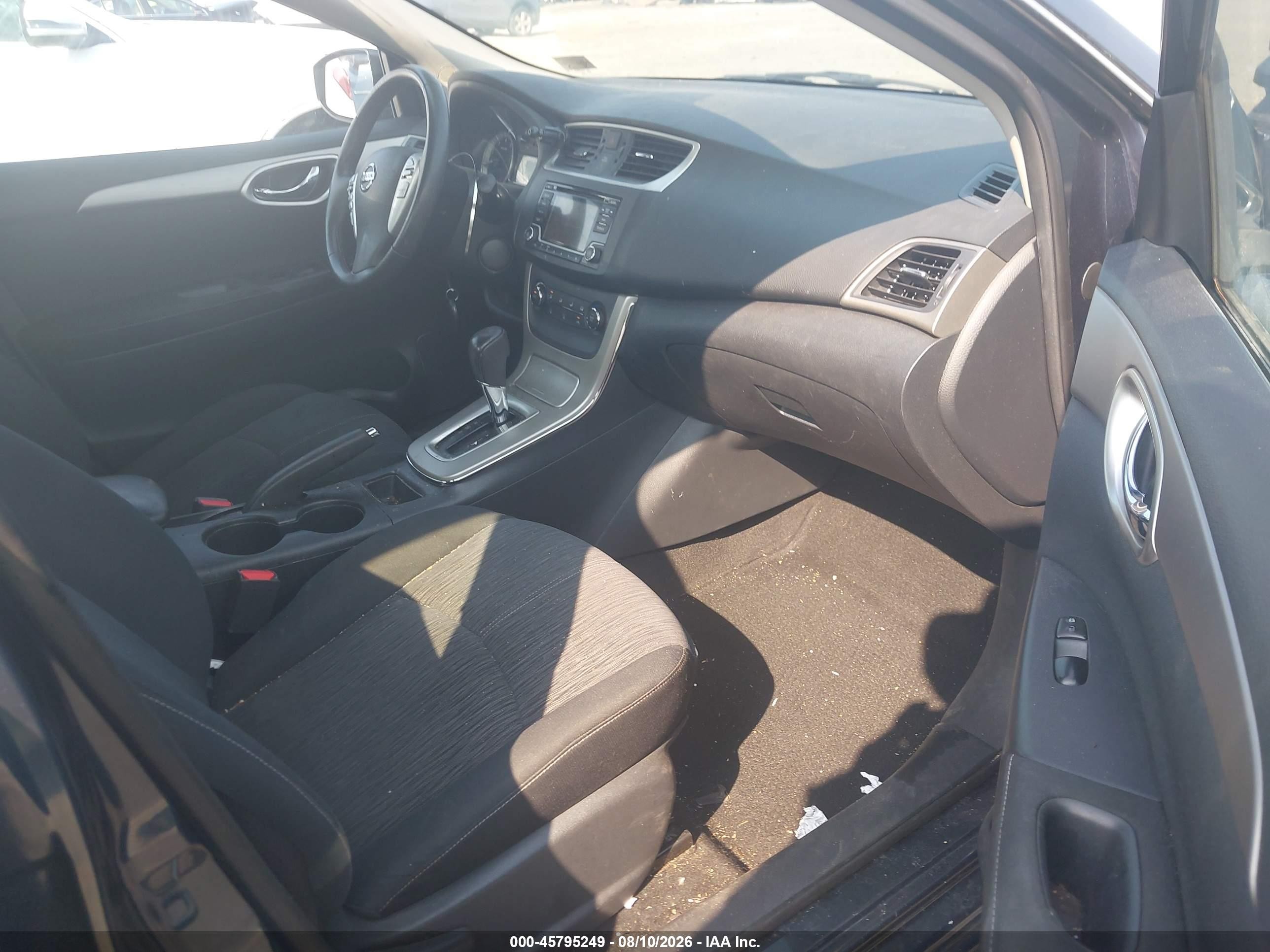2015 Nissan Sentra Sv Blue vin: 3N1AB7APXFL694438