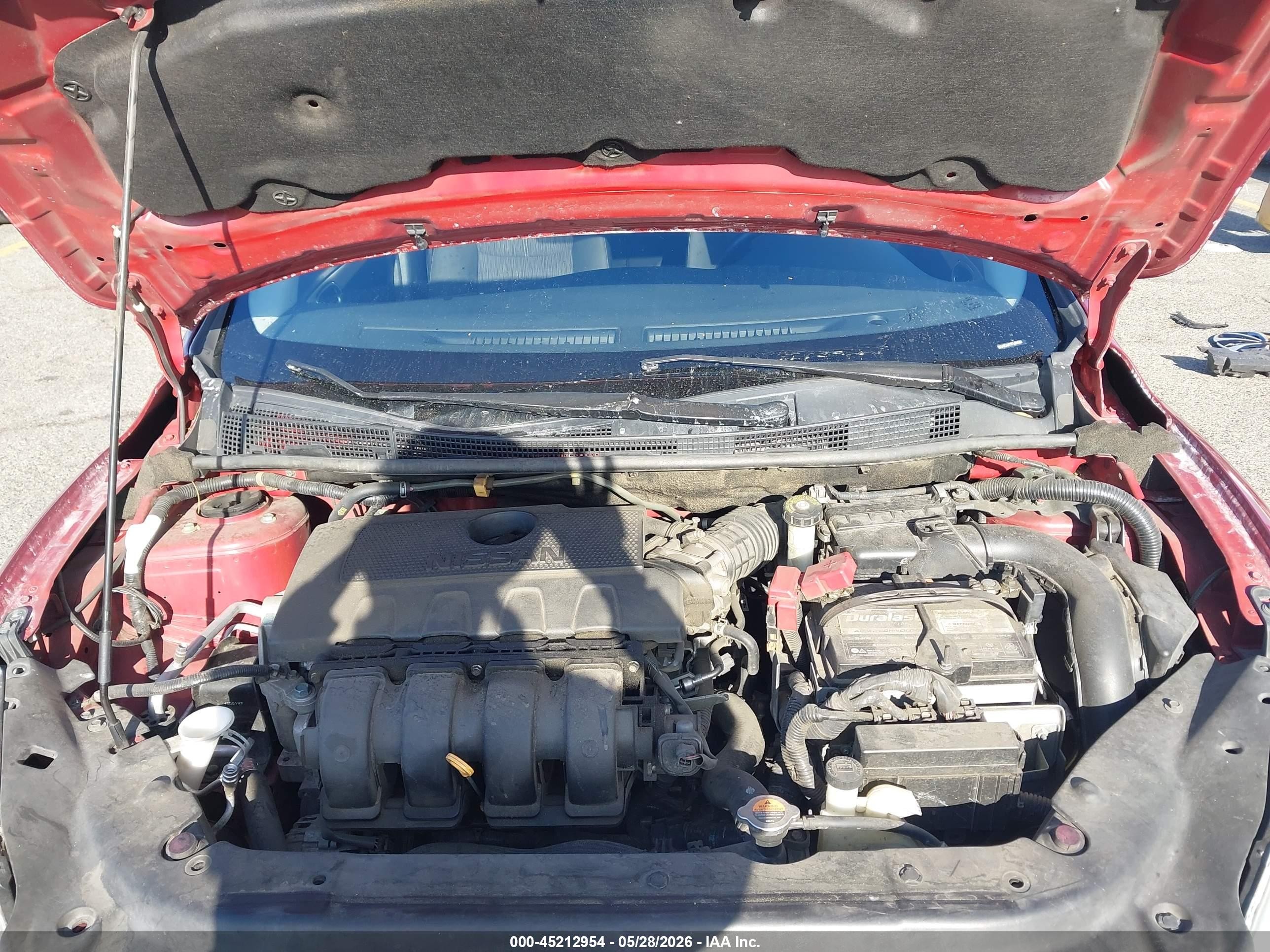 2015 Nissan Sentra Sv Red vin: 3N1AB7APXFL694584