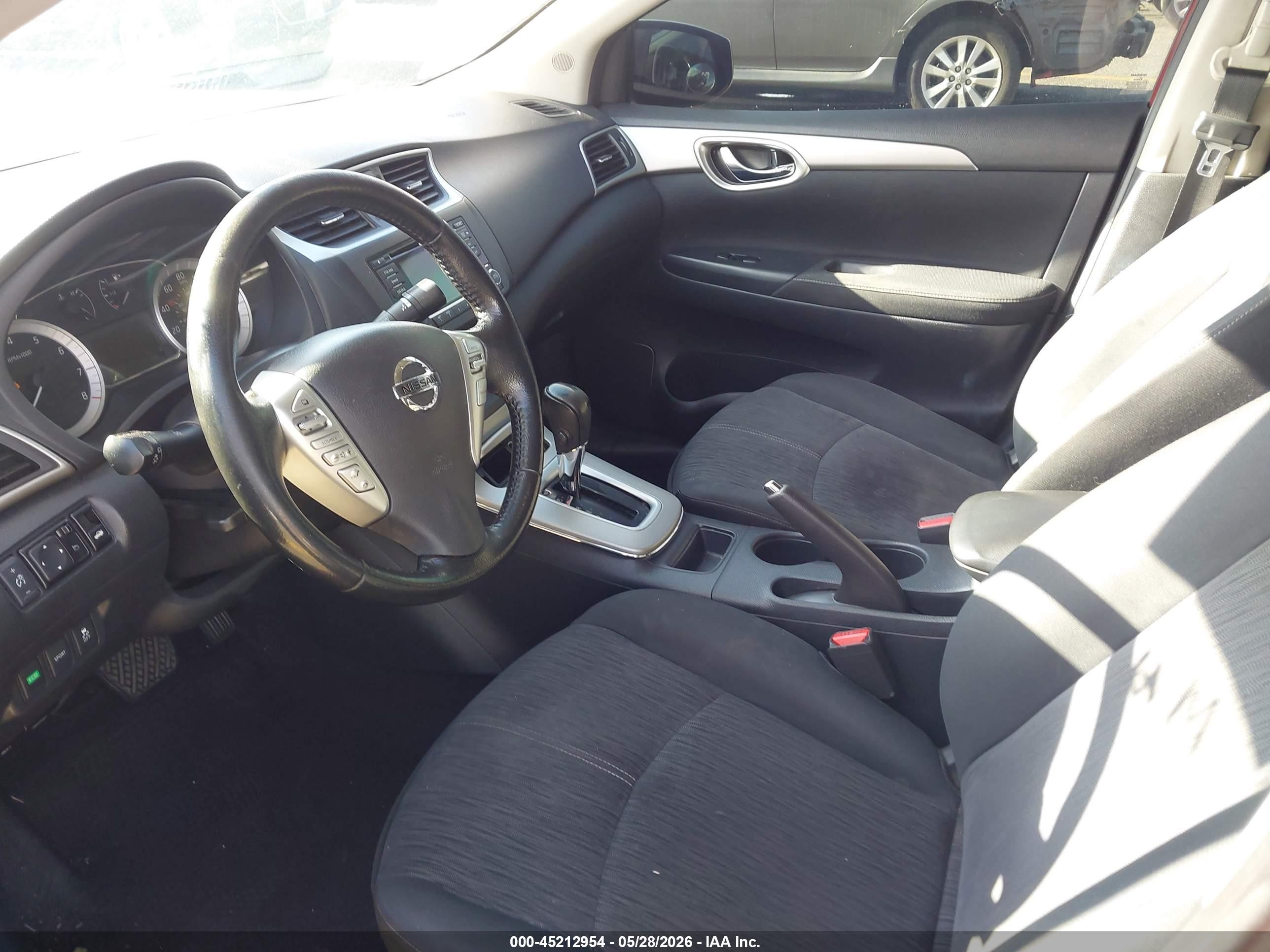 2015 Nissan Sentra Sv Red vin: 3N1AB7APXFL694584