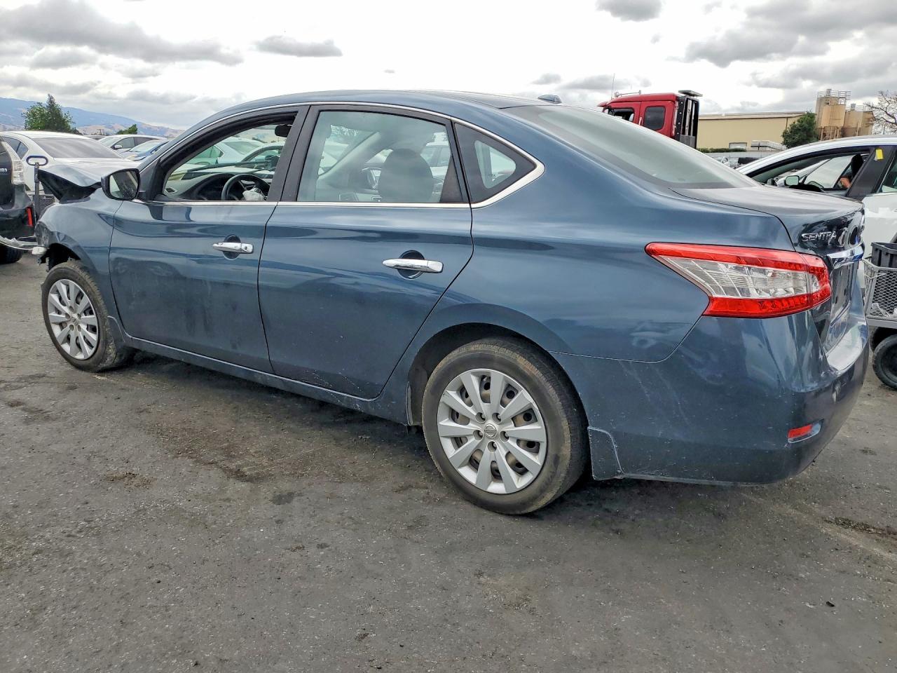 2015 Nissan Sentra Sv Blue vin: 3N1AB7APXFL695573