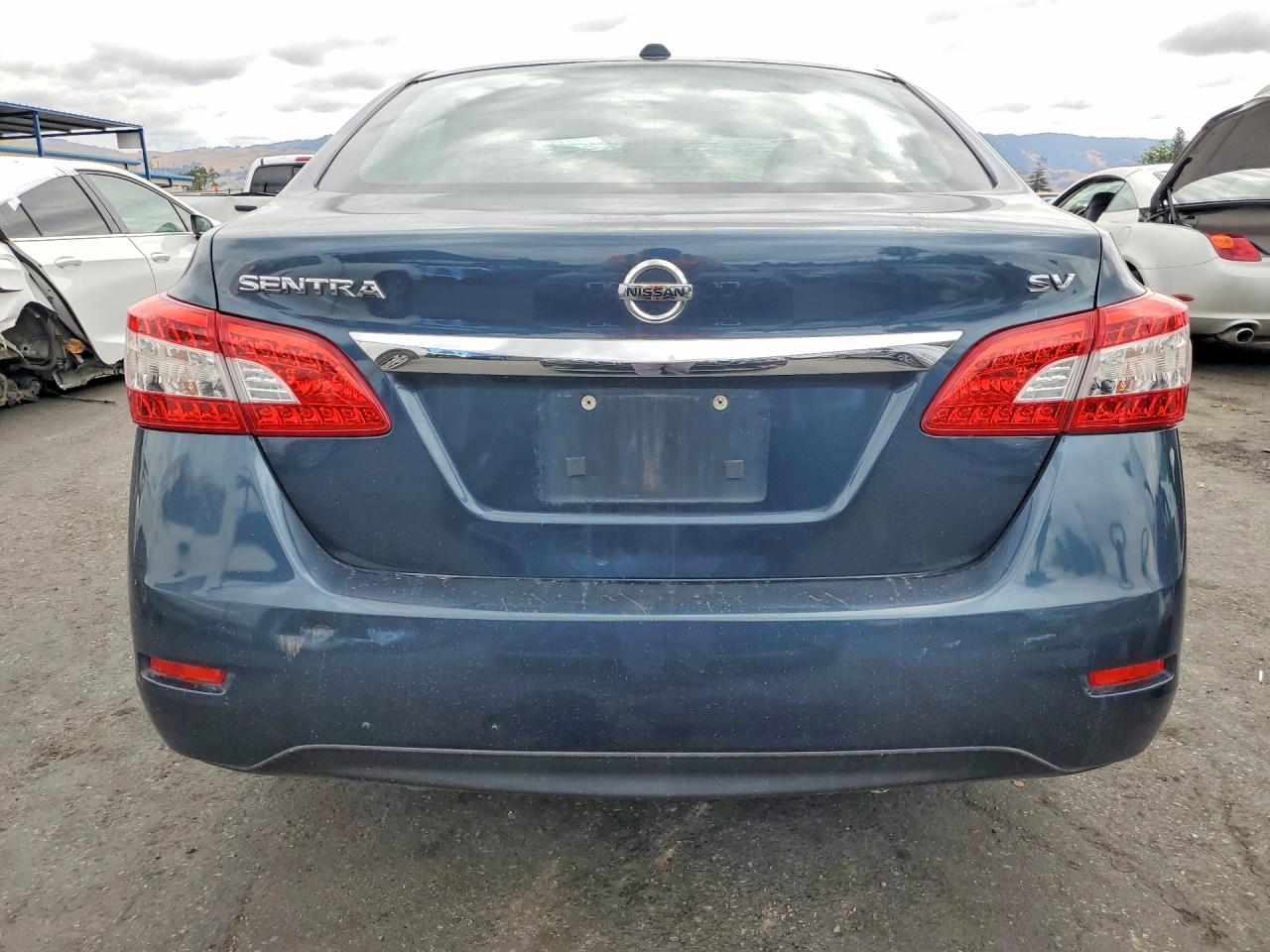 2015 Nissan Sentra Sv Blue vin: 3N1AB7APXFL695573