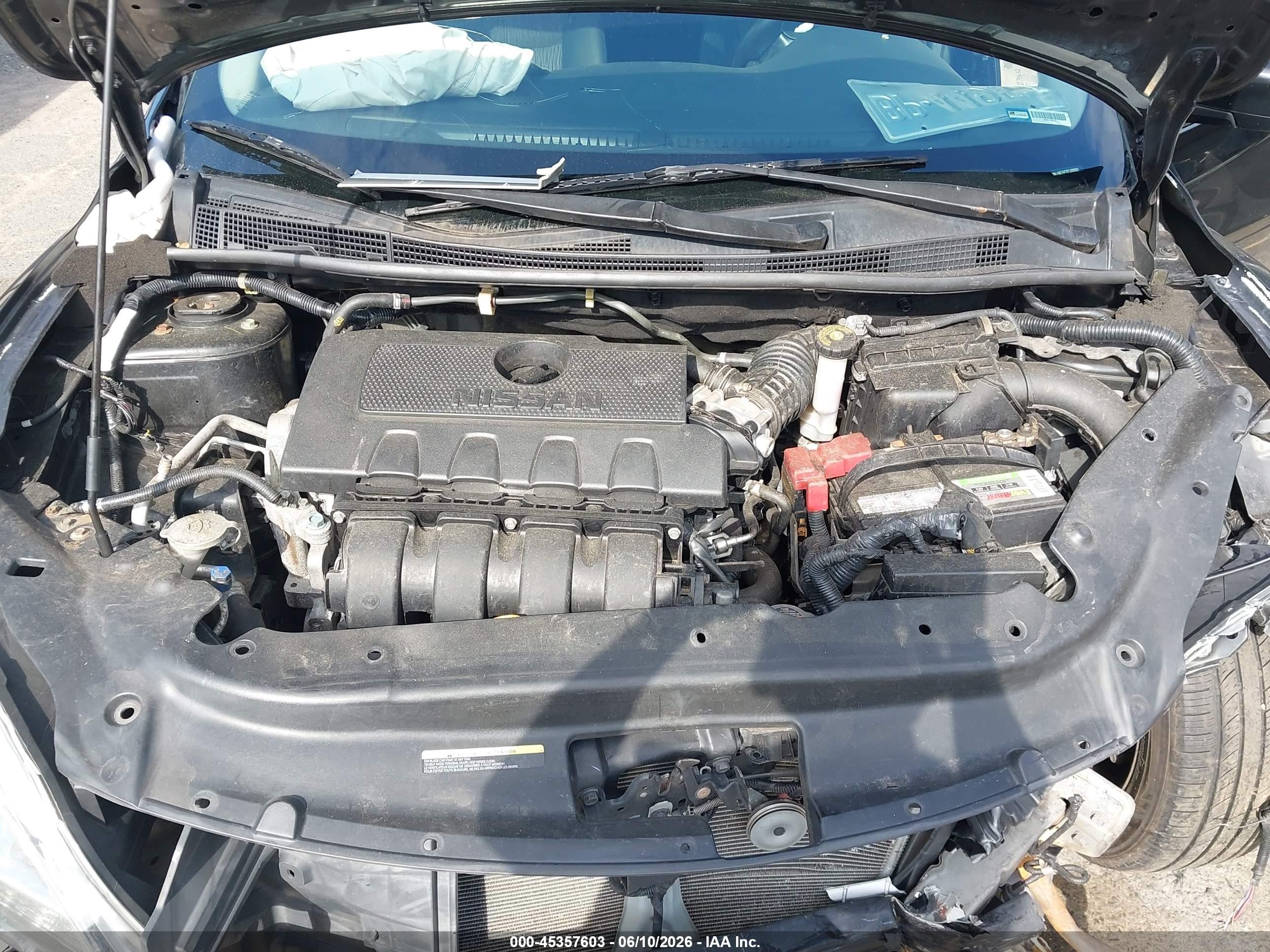2015 Nissan Sentra Sv Black vin: 3N1AB7APXFL696061