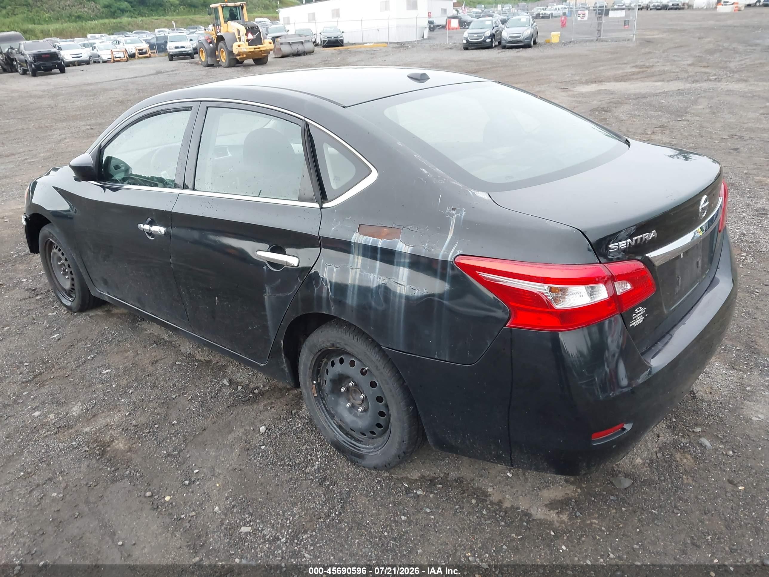 2015 Nissan Sentra Fe+ S/s/sl/sr/sv Black vin: 3N1AB7APXFY212974