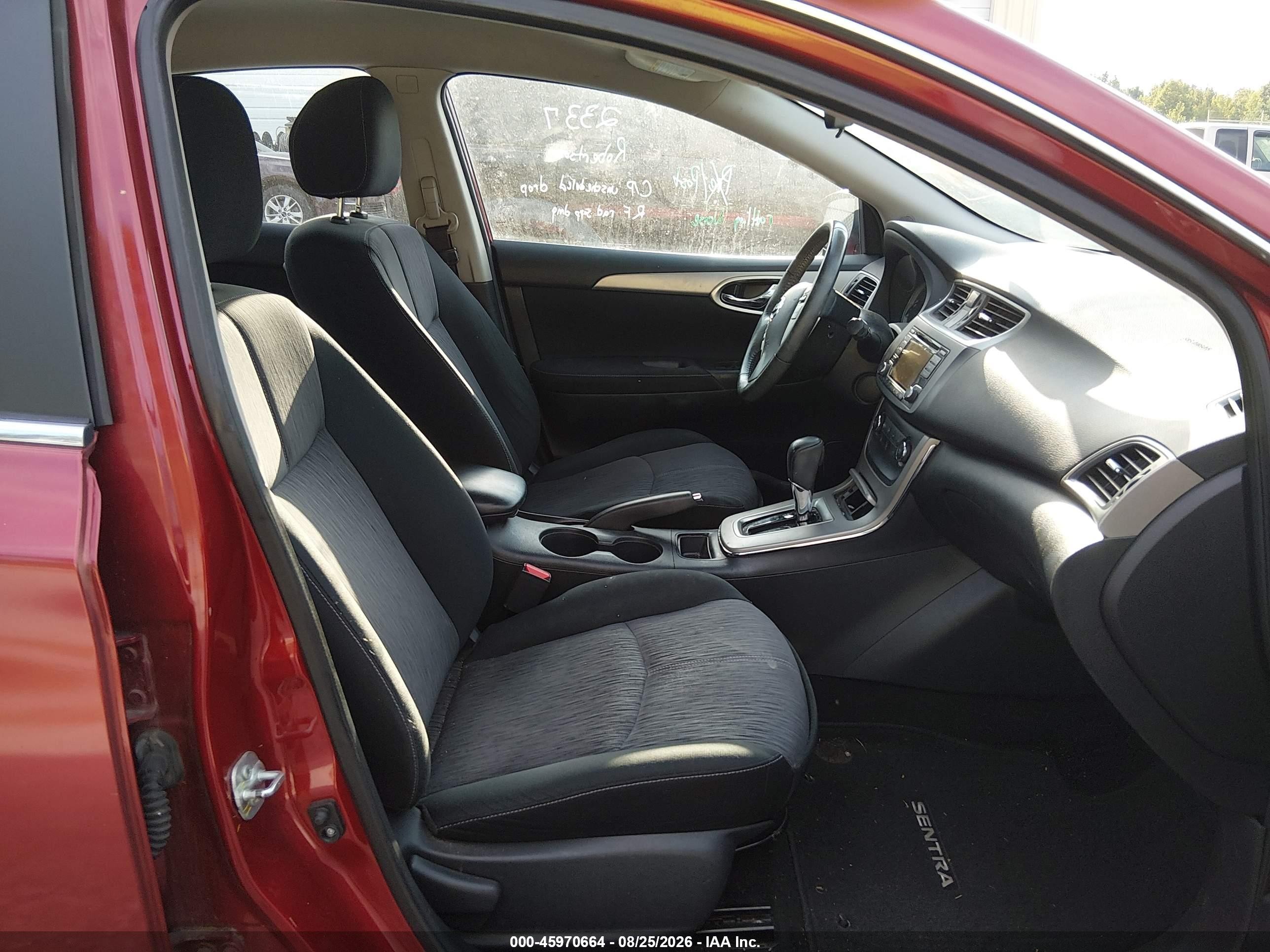 2015 Nissan Sentra Sv Red vin: 3N1AB7APXFY213199