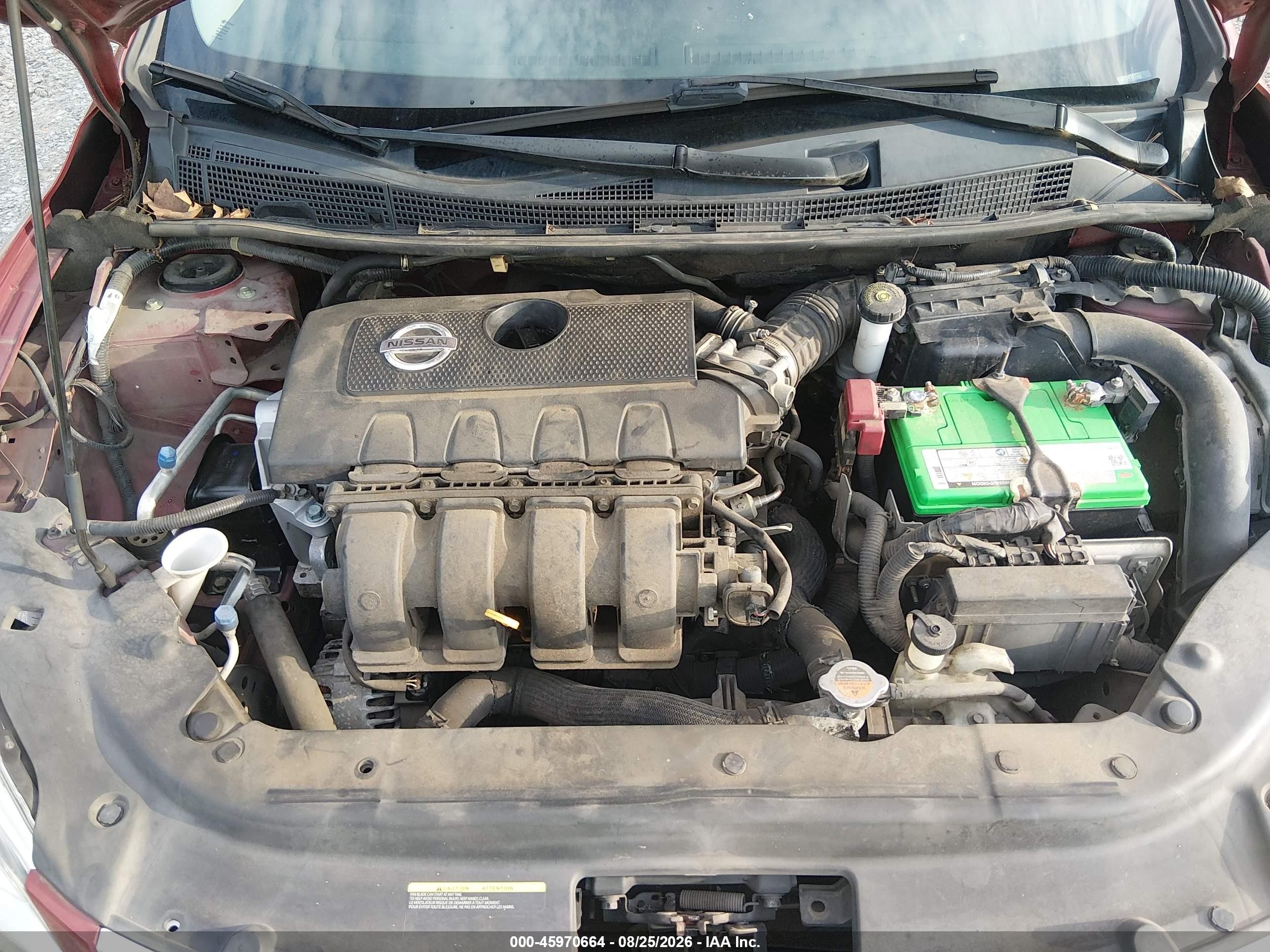 2015 Nissan Sentra Sv Red vin: 3N1AB7APXFY213199