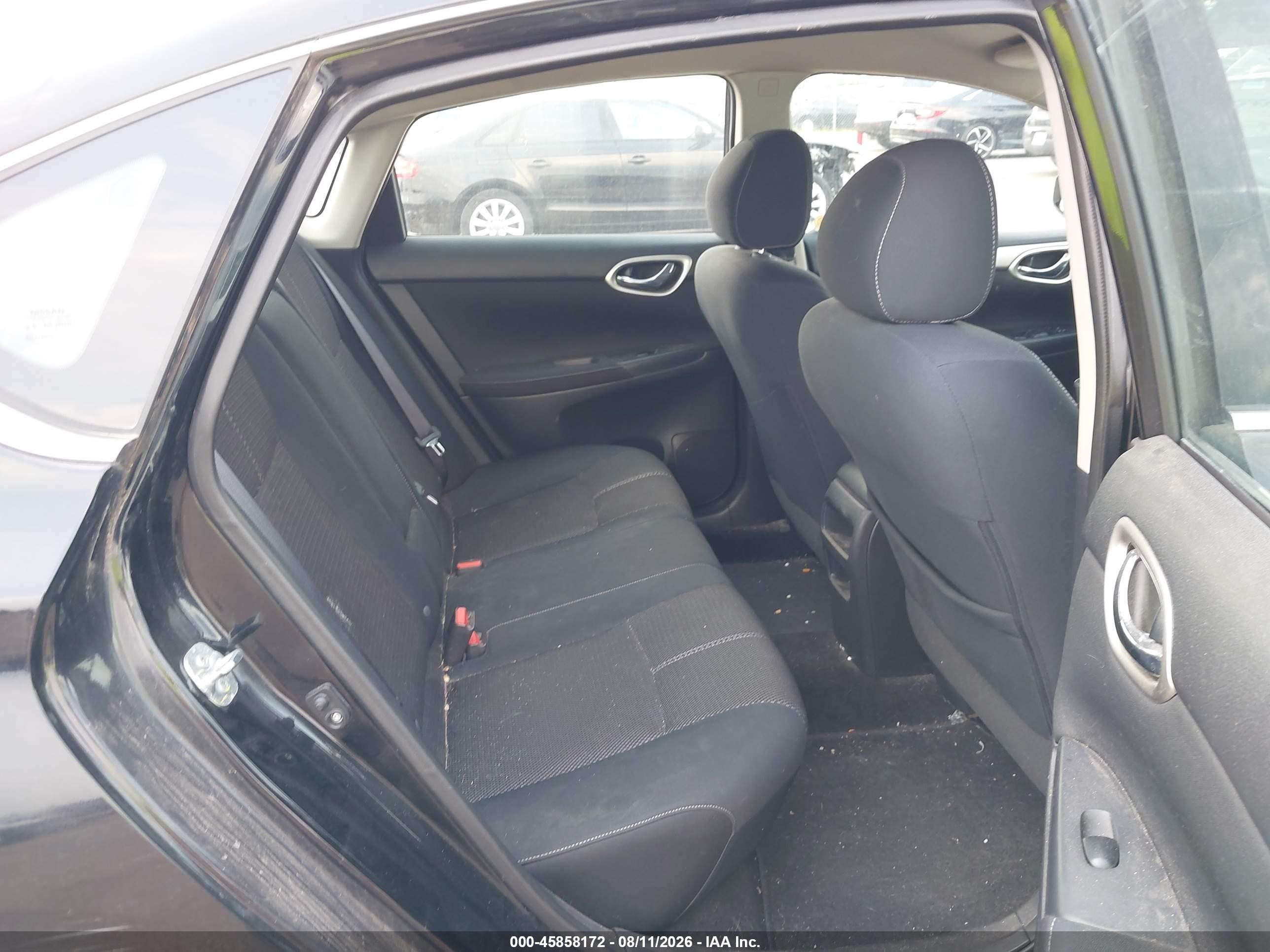 2015 Nissan Sentra S Black vin: 3N1AB7APXFY226955