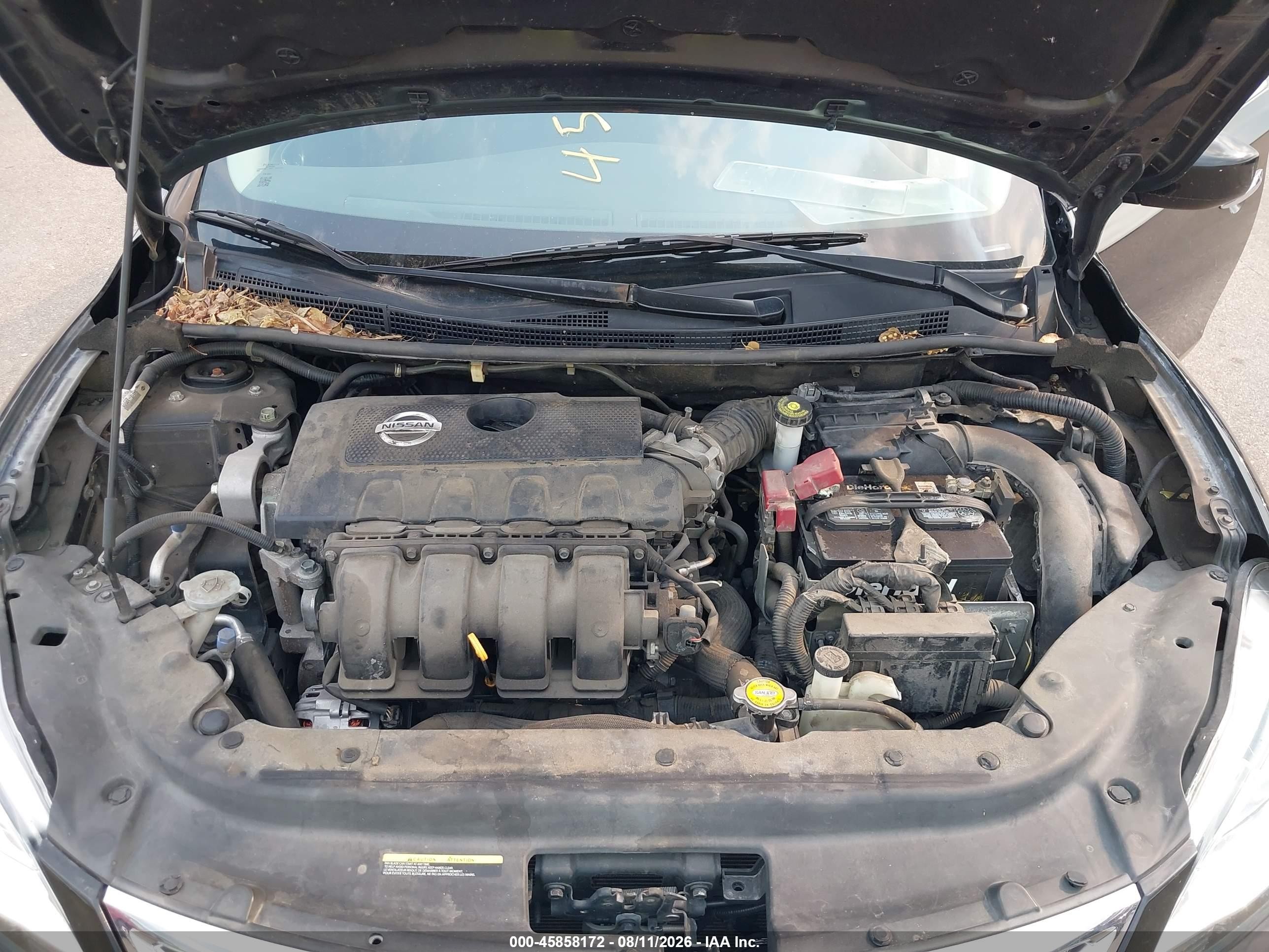 2015 Nissan Sentra S Black vin: 3N1AB7APXFY226955