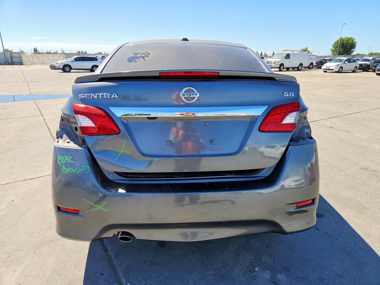 2015 Nissan Sentra Sr Gray vin: 3N1AB7APXFY230973