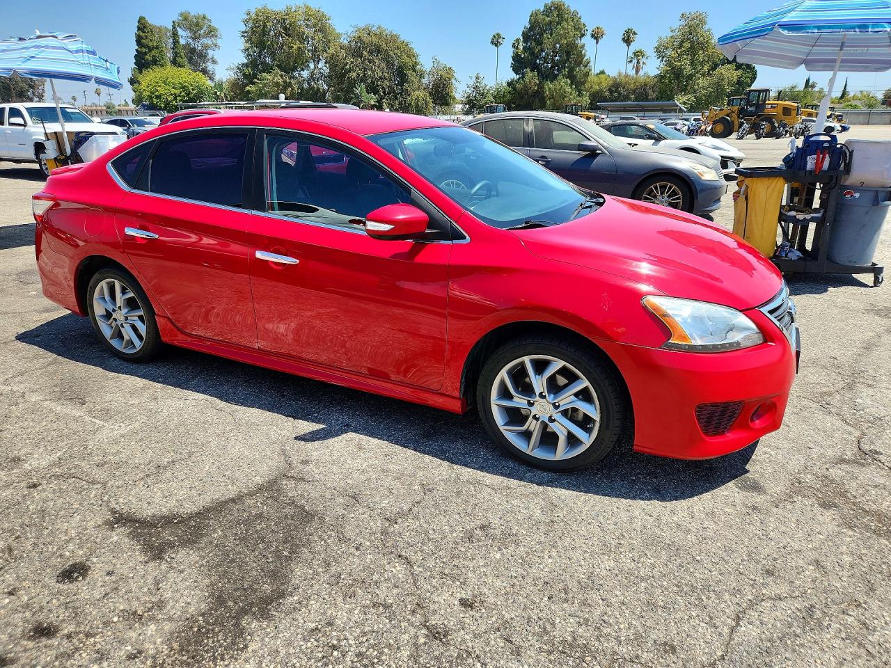 2015 Nissan Sentra Sr Red vin: 3N1AB7APXFY232674