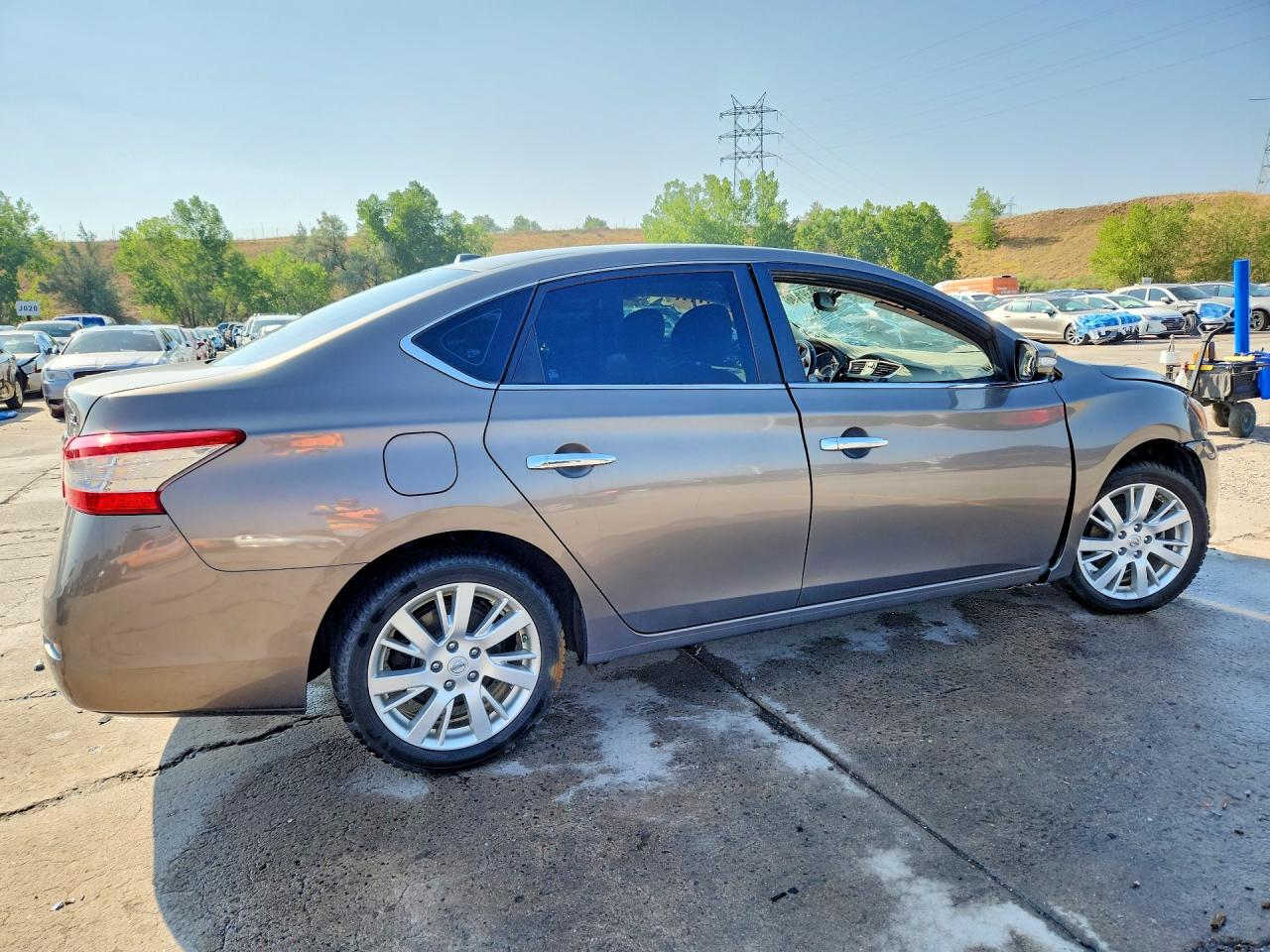 2015 Nissan Sentra Sl Серый vin: 3N1AB7APXFY240144