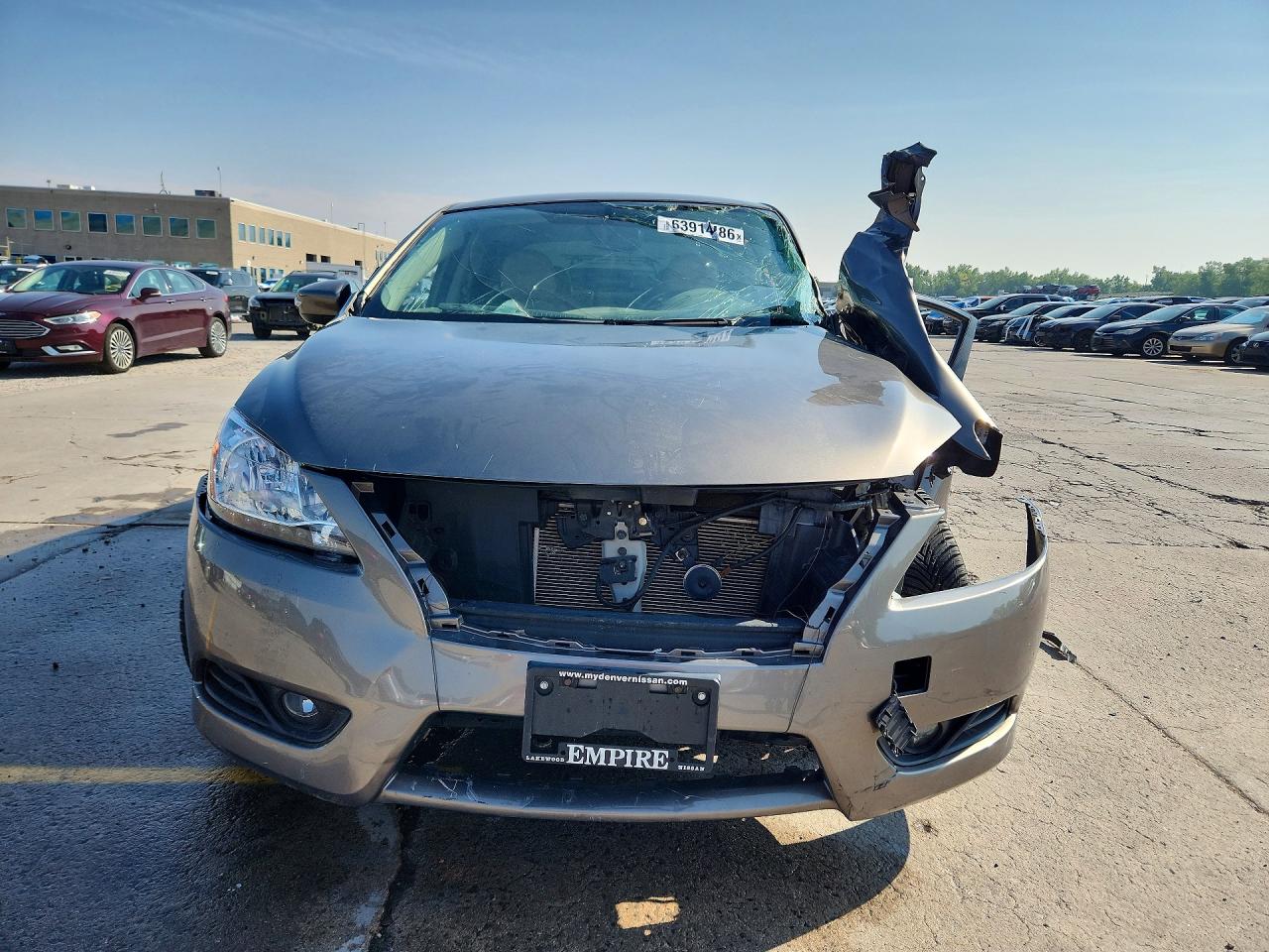 2015 Nissan Sentra Sl Серый vin: 3N1AB7APXFY240144