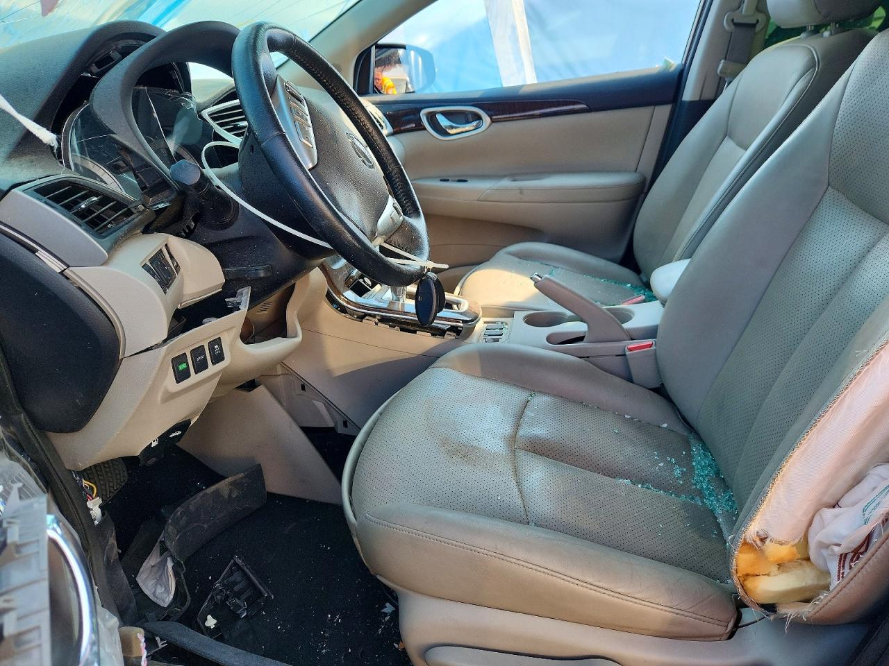 2015 Nissan Sentra Sl Серый vin: 3N1AB7APXFY240144