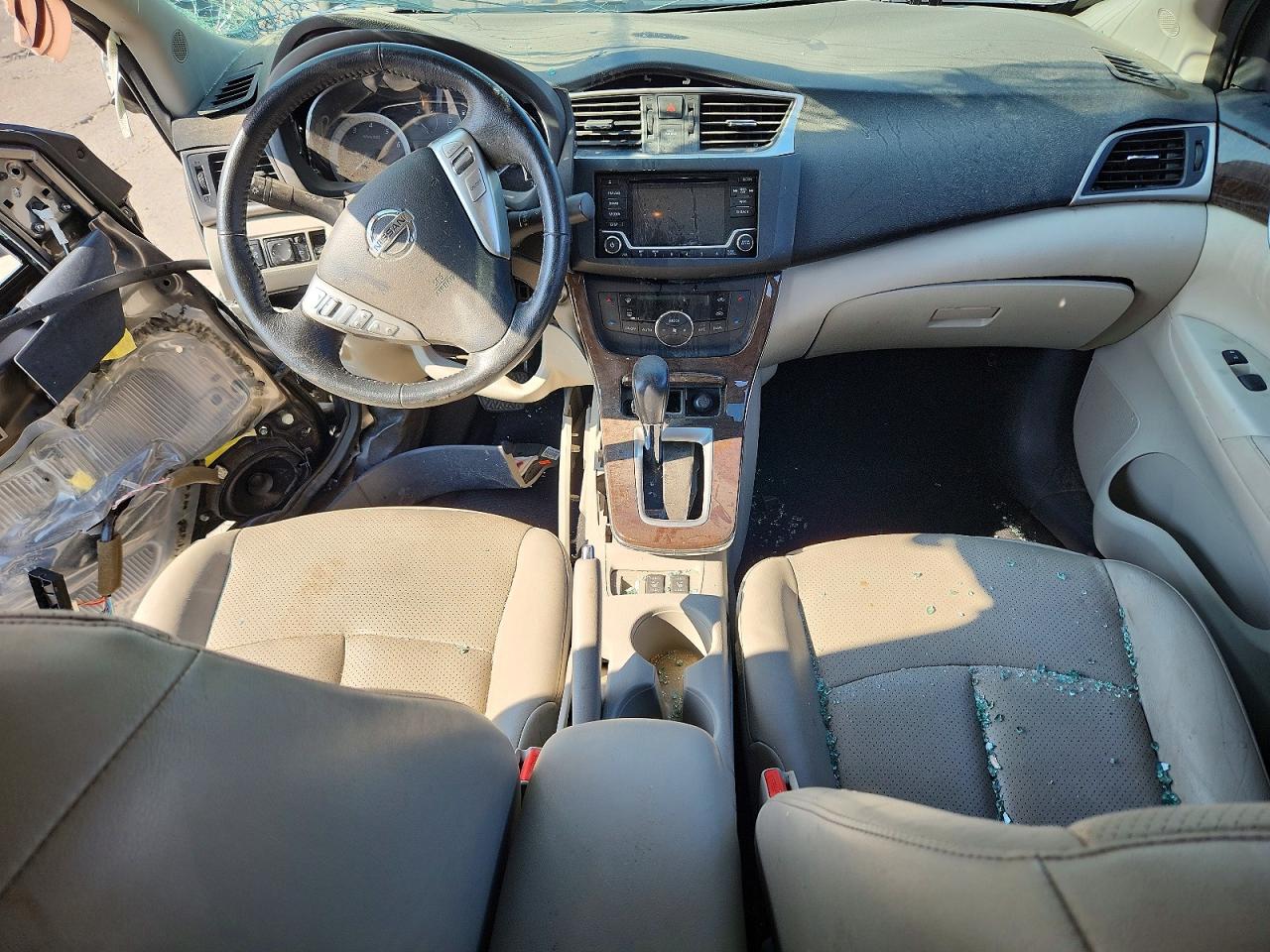 2015 Nissan Sentra Sl Серый vin: 3N1AB7APXFY240144