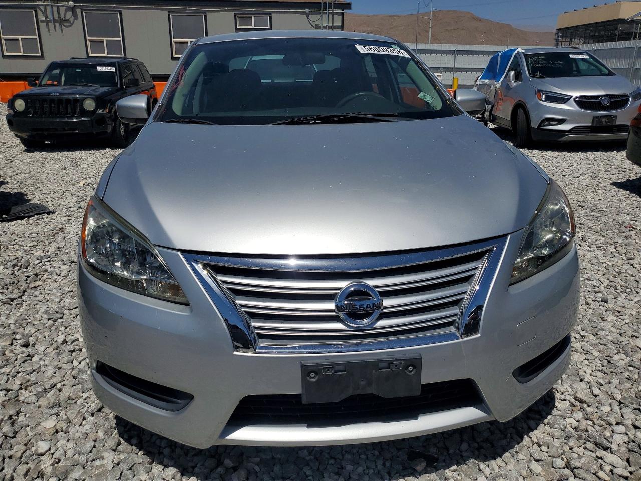 2015 Nissan Sentra S Silver vin: 3N1AB7APXFY244047