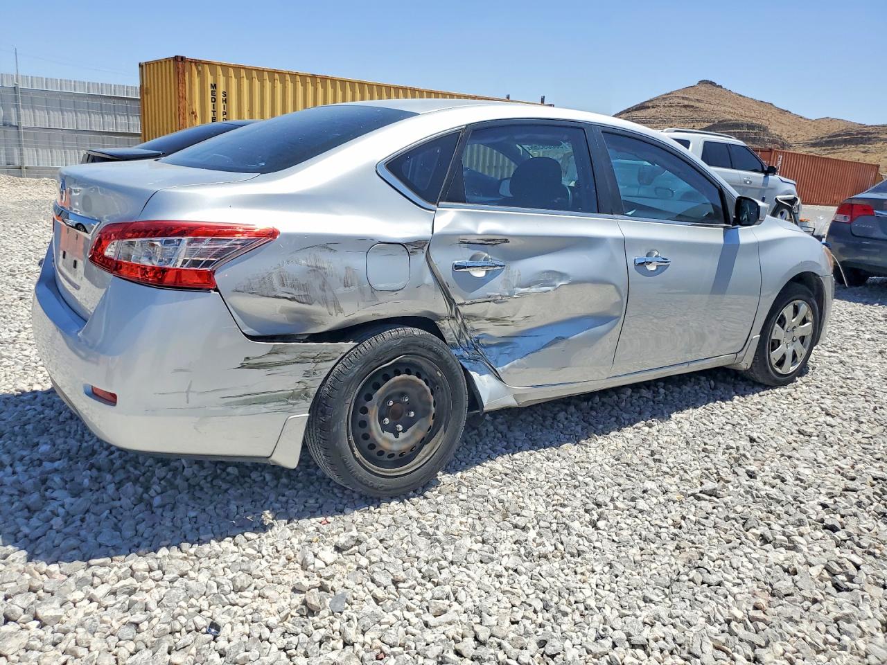 2015 Nissan Sentra S Silver vin: 3N1AB7APXFY244047