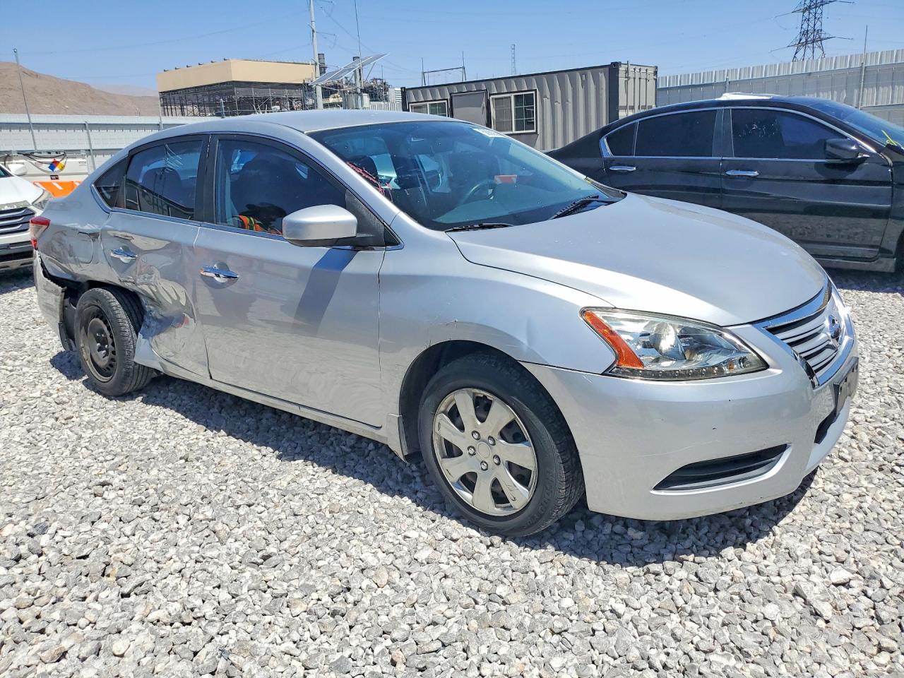2015 Nissan Sentra S Silver vin: 3N1AB7APXFY244047