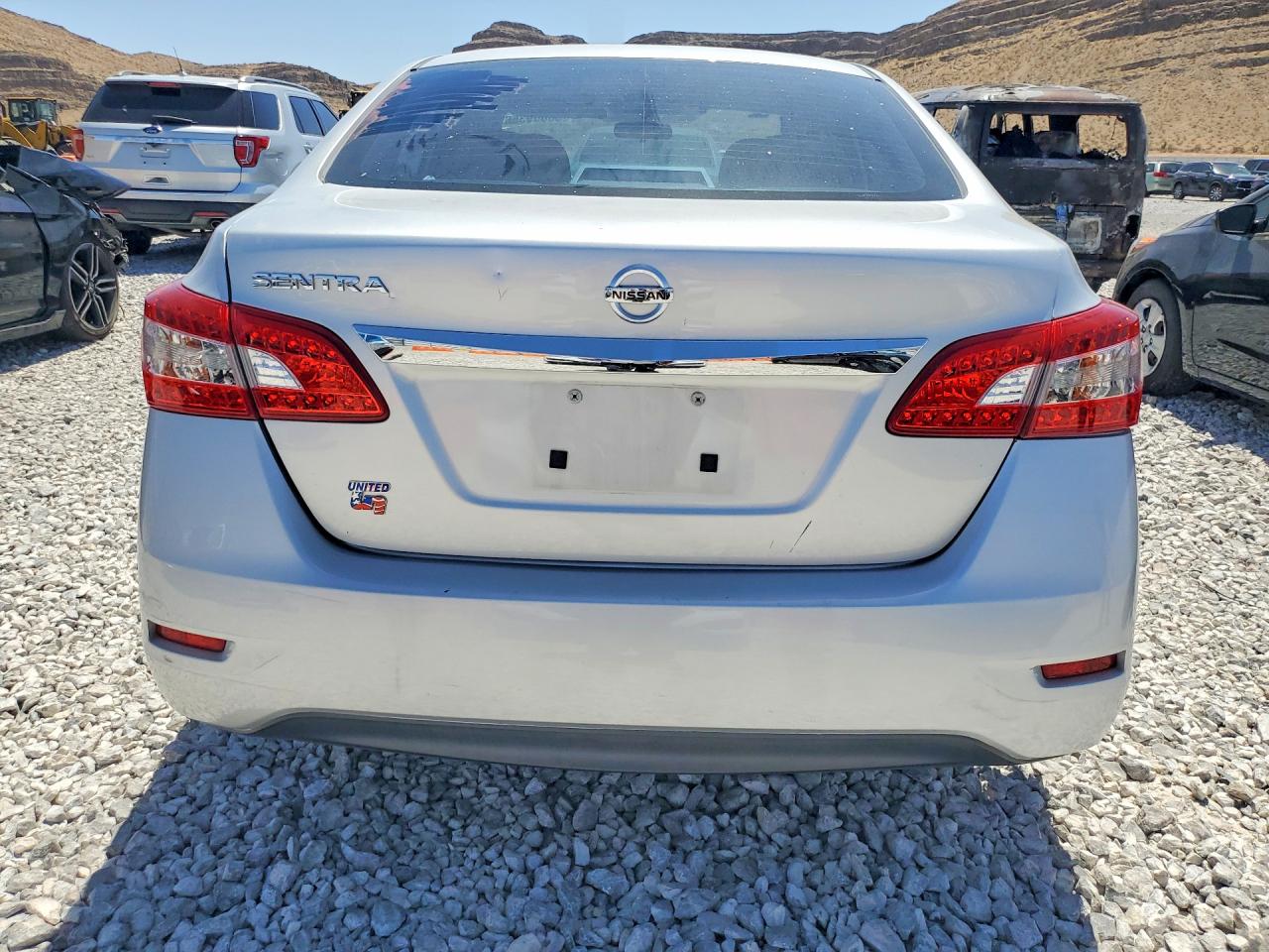 2015 Nissan Sentra S Silver vin: 3N1AB7APXFY244047