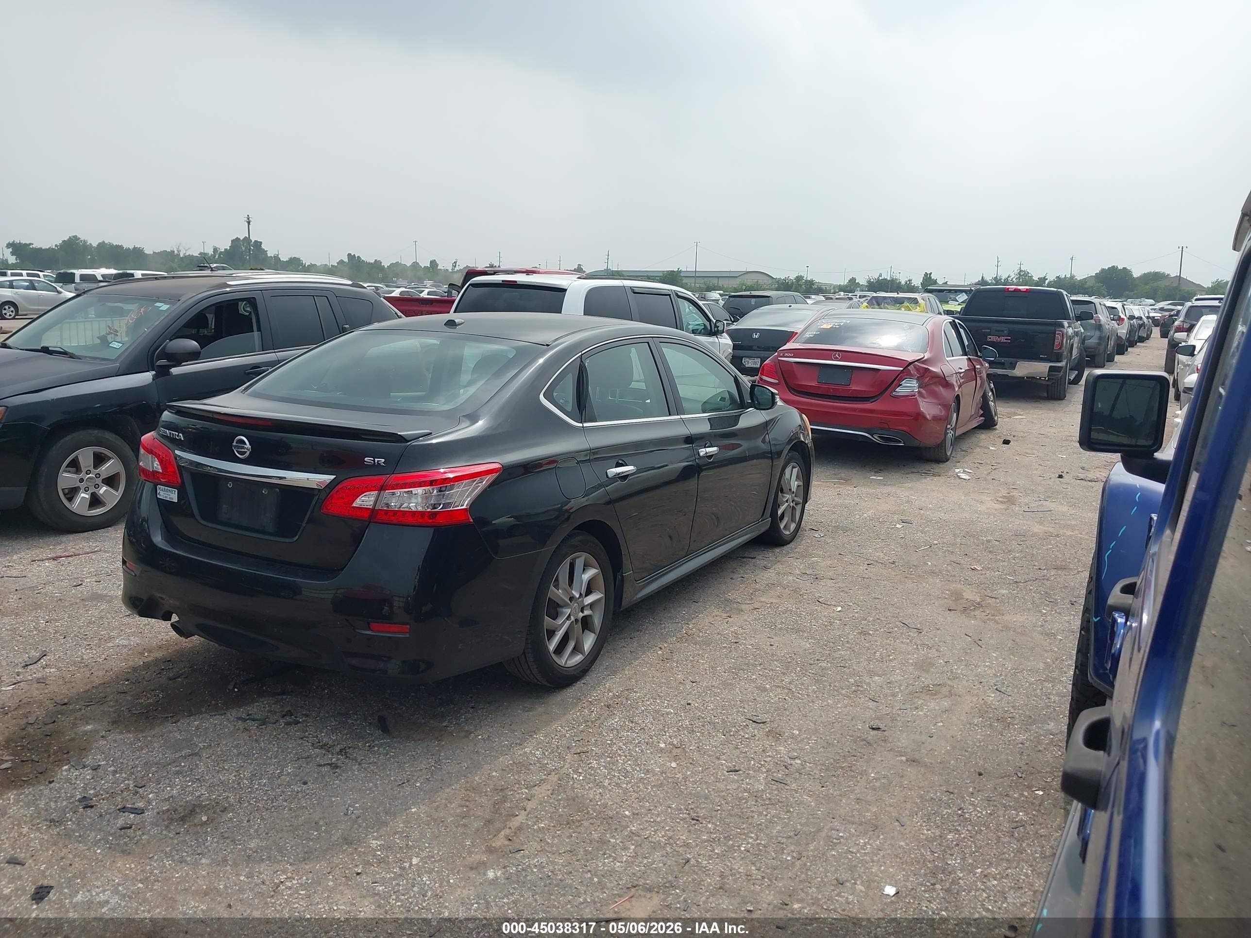 2015 Nissan Sentra Sr Черный vin: 3N1AB7APXFY247160