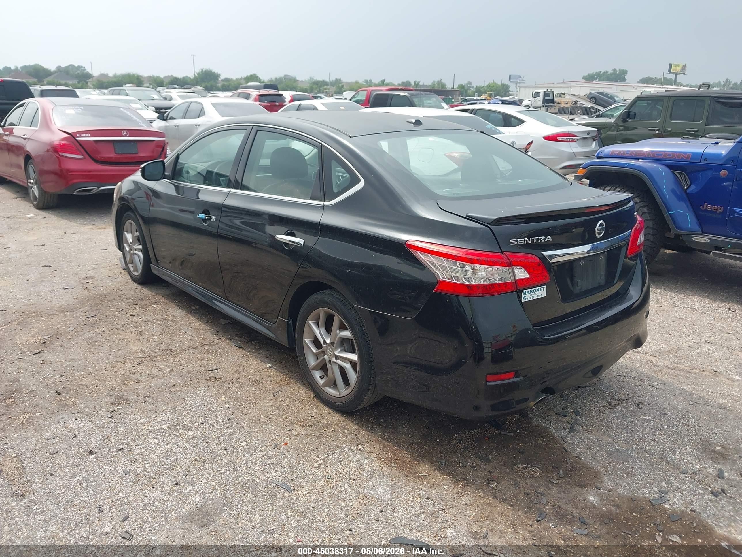 2015 Nissan Sentra Sr Черный vin: 3N1AB7APXFY247160