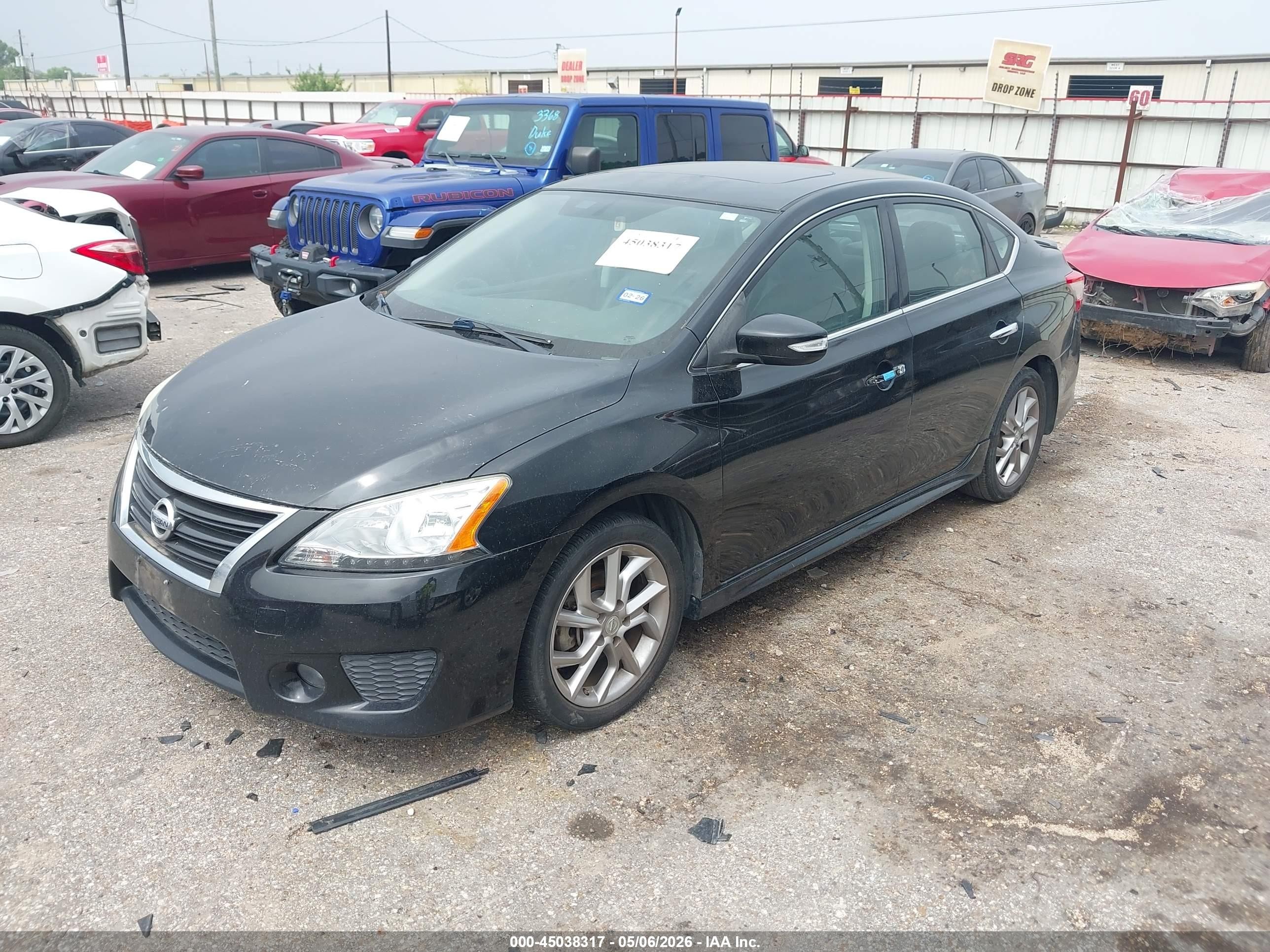 2015 Nissan Sentra Sr Черный vin: 3N1AB7APXFY247160