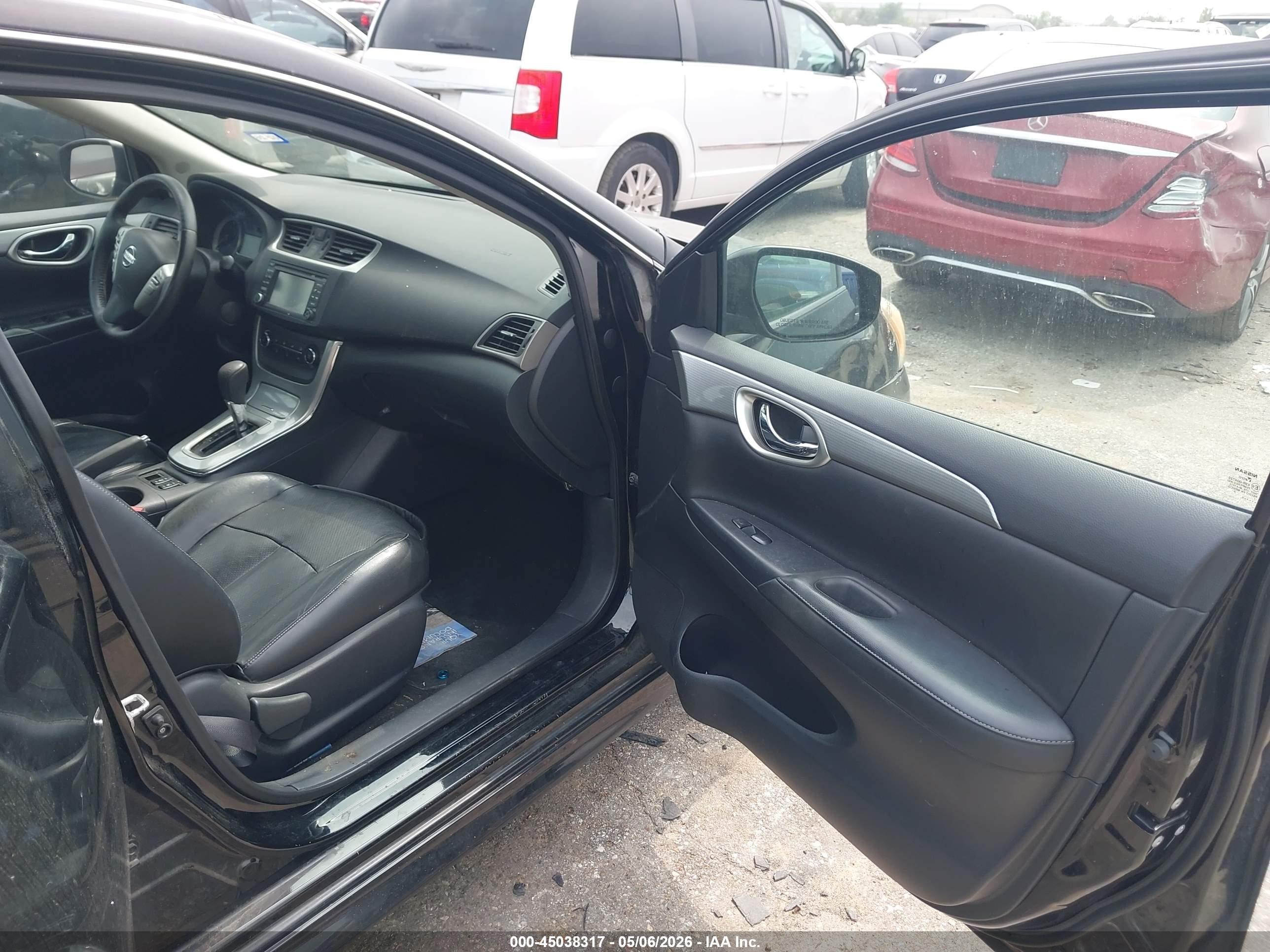 2015 Nissan Sentra Sr Черный vin: 3N1AB7APXFY247160